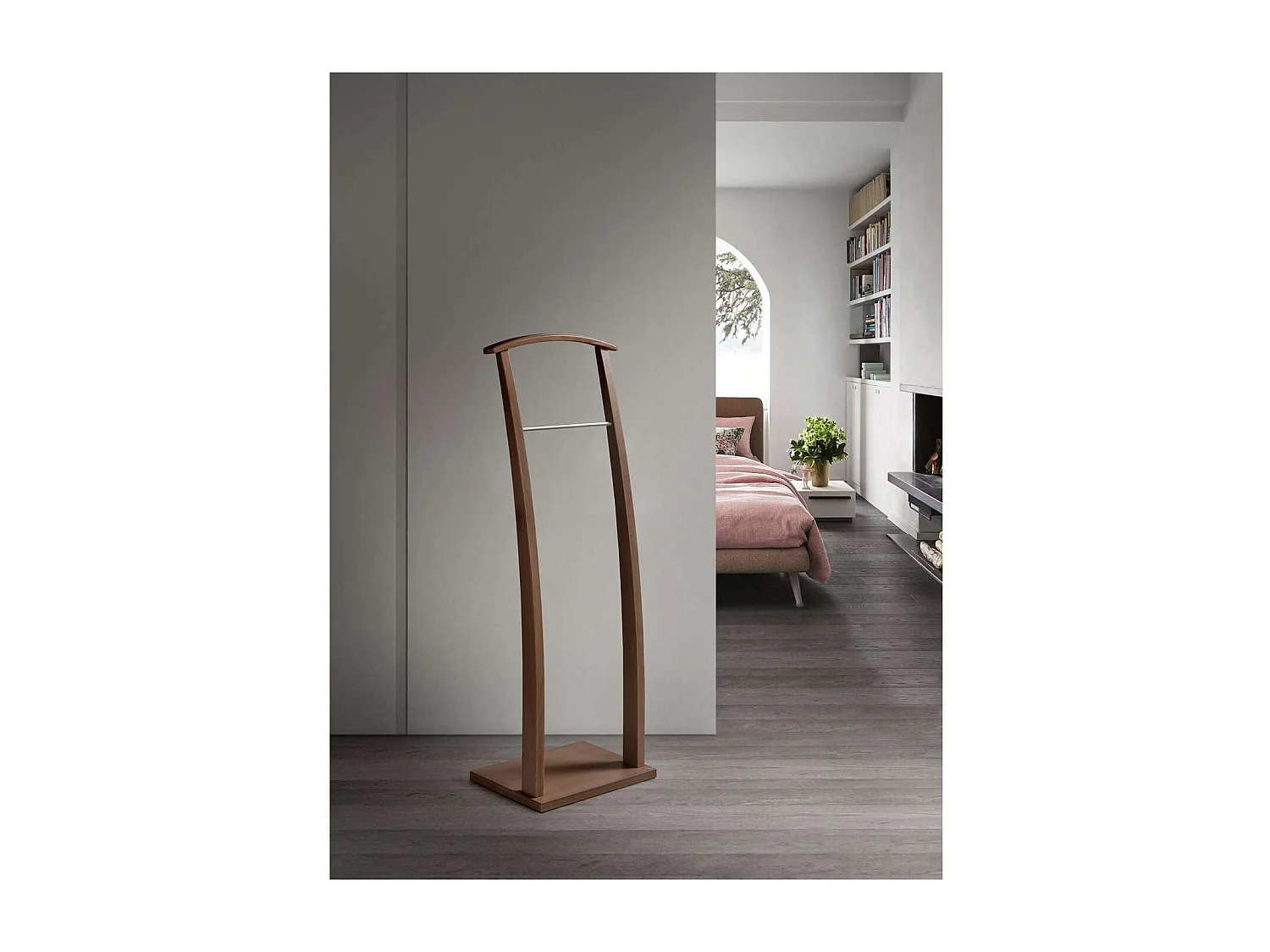 Galán 385 herraje cromo satinado lacado nogal, 117 cm(alto)40 cm(ancho)28 cm(largo)