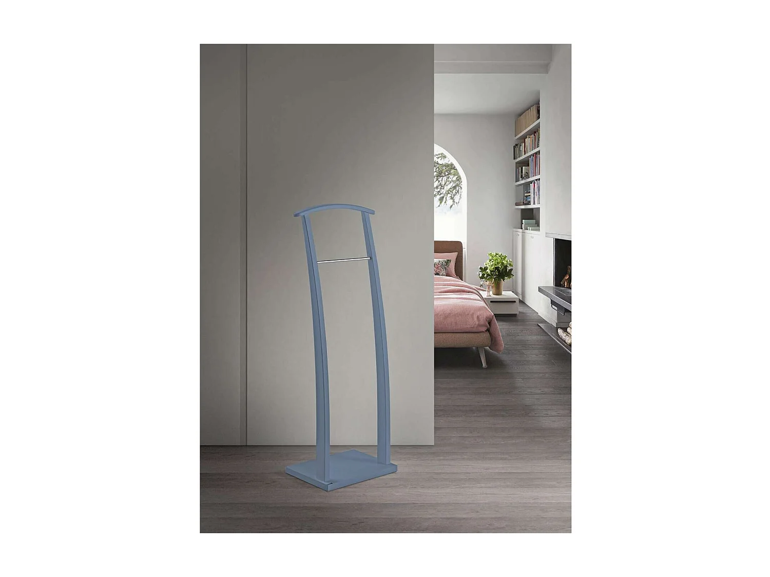 Galán 385 herraje cromo satinado lacado azul, 117 cm(alto)40 cm(ancho)28 cm(largo)