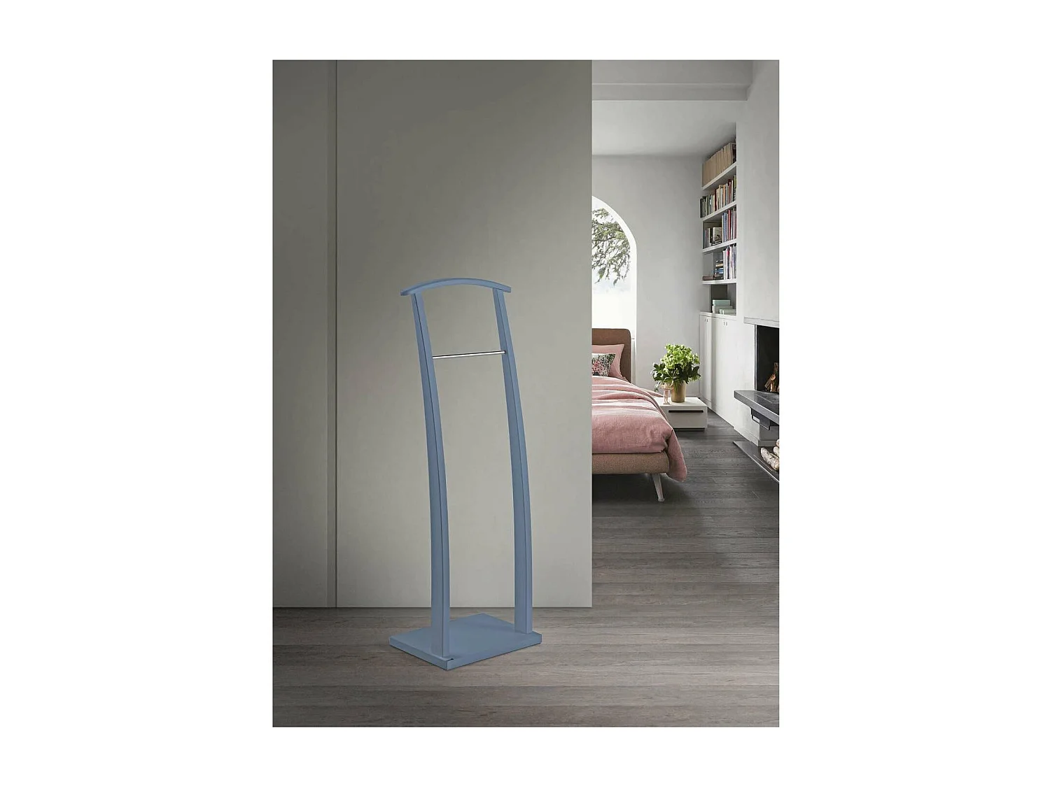 Galán 385 herraje cromo satinado lacado azul, 117 cm(alto)40 cm(ancho)28 cm(largo)