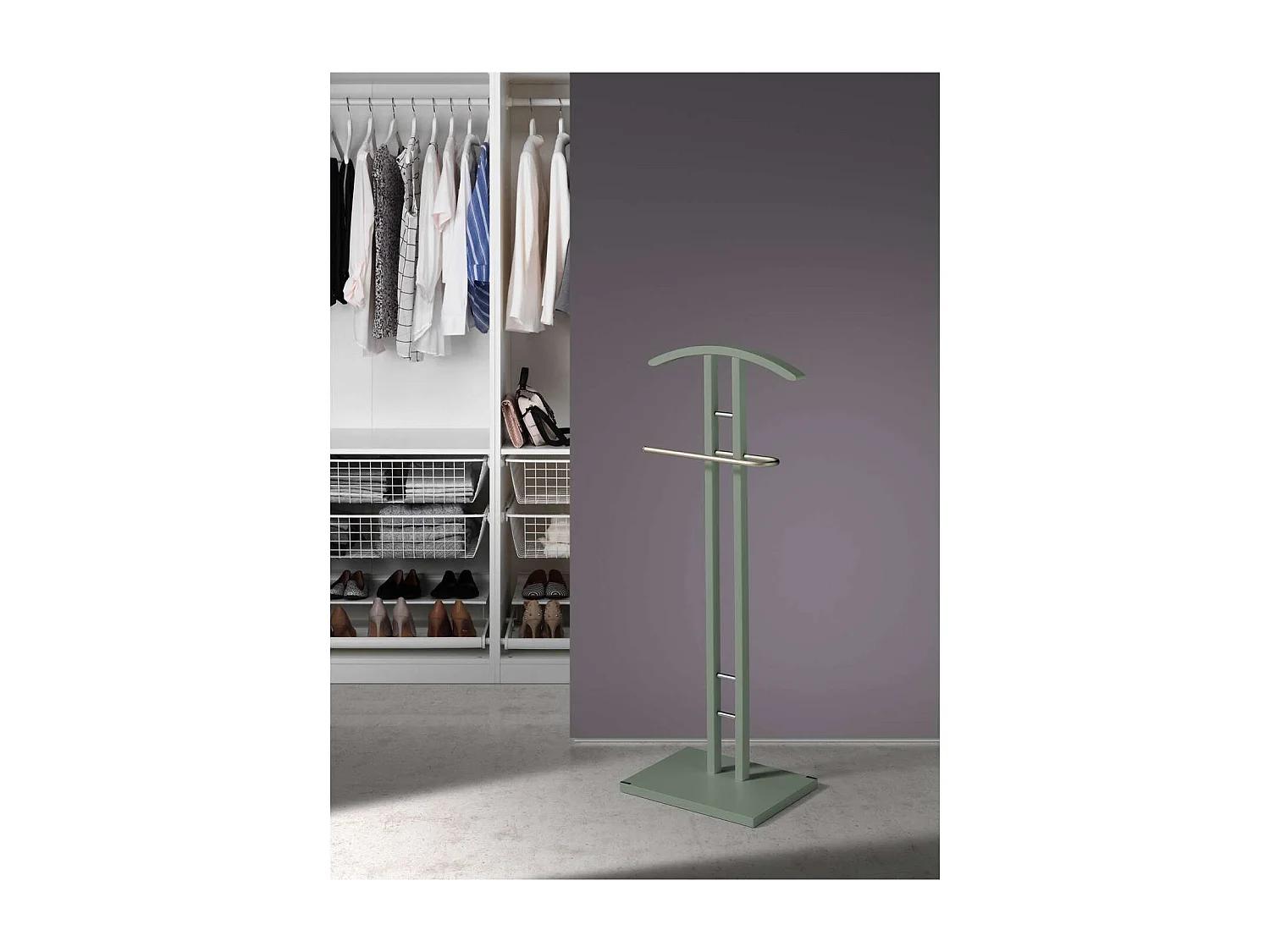 Galán 372 herraje cromo satinado lacado verde, 111 cm(alto)46 cm(ancho)28 cm(largo)