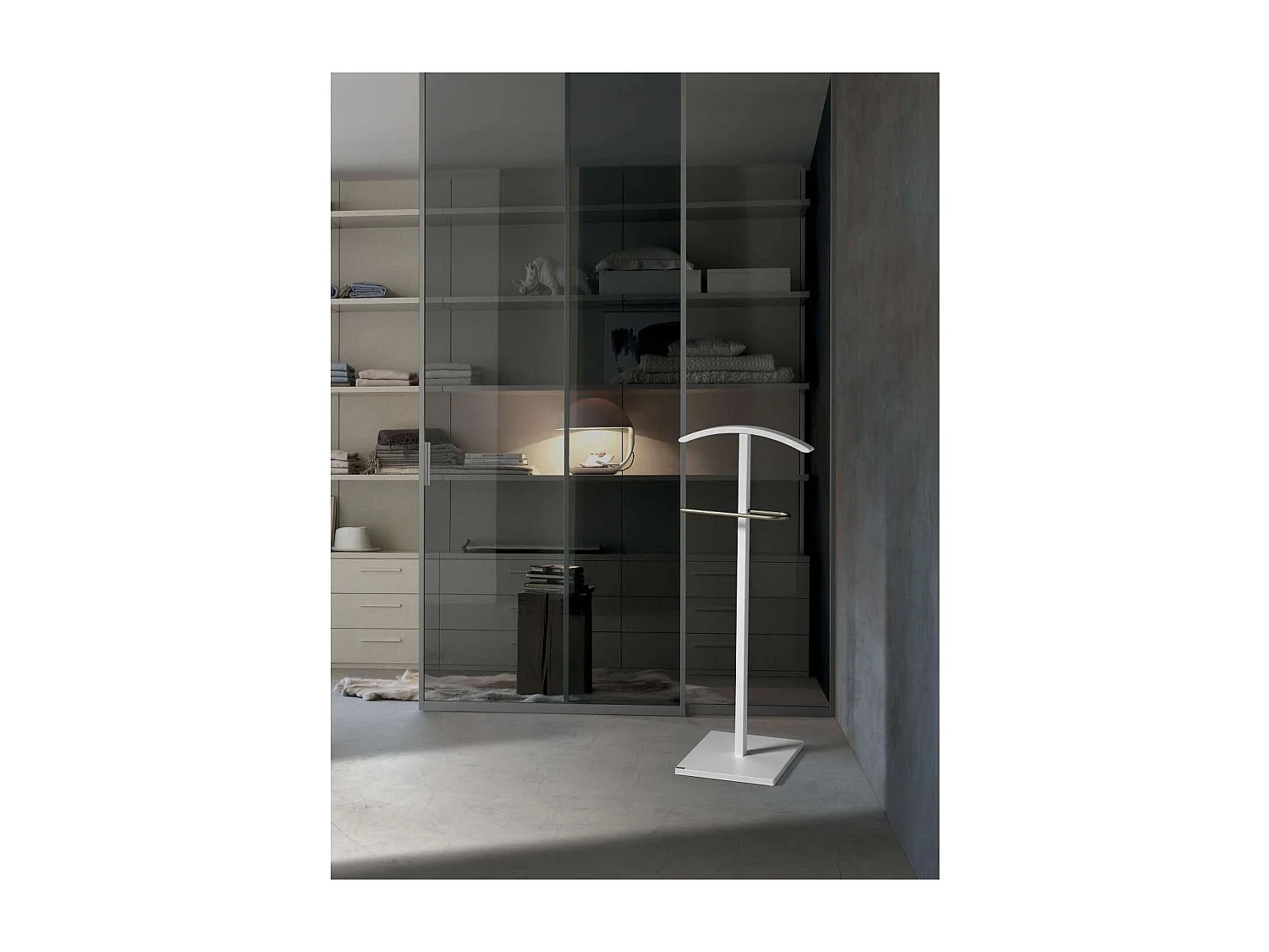 Galán 301 herraje cromo satinado lacado blanco, 112 cm(alto)46 cm(ancho)32 cm(largo)