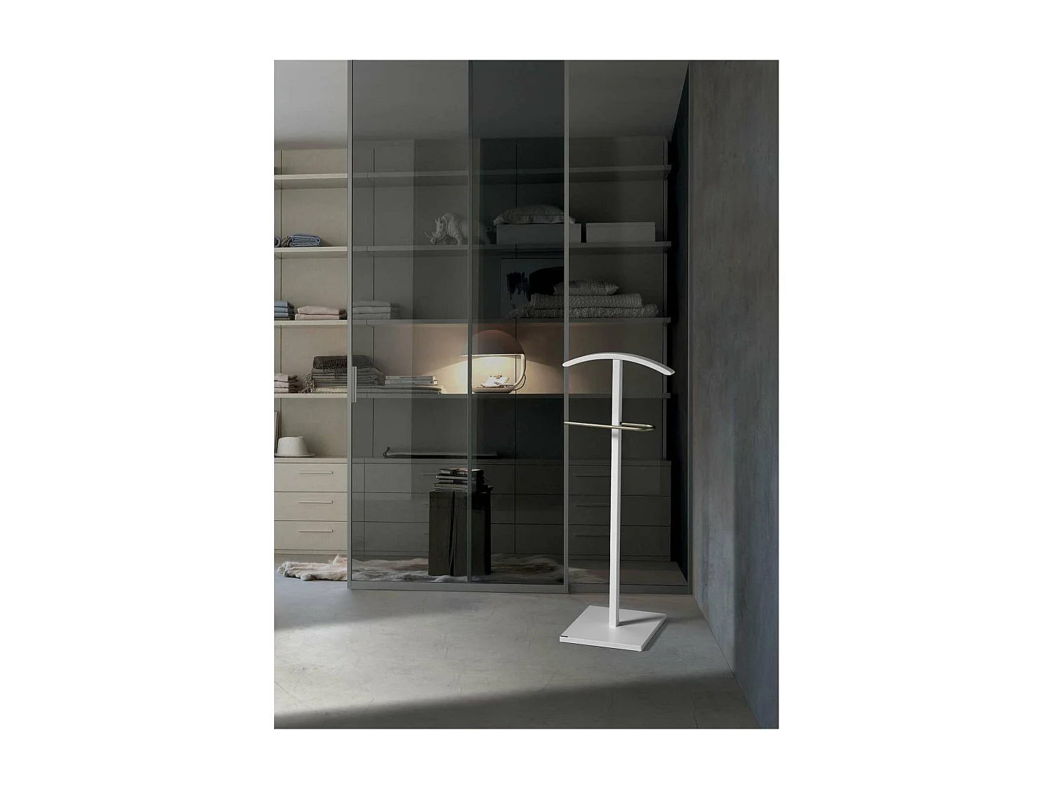 Galán 301 herraje cromo satinado lacado blanco, 112 cm(alto)46 cm(ancho)32 cm(largo)