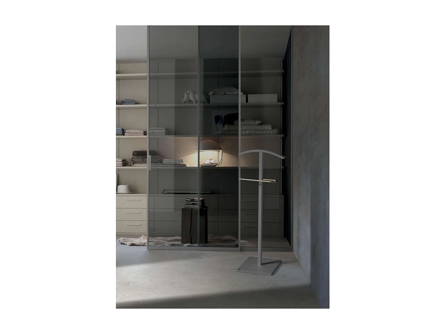 Galán 301 herraje cromo satinado lacado gris, 112 cm(alto)46 cm(ancho)32 cm(largo)