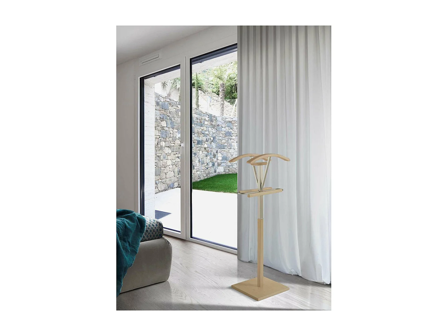 Galán 356 herraje cromo satinado lacado en color roble, 110 cm(alto)47 cm(ancho)34 cm(lar