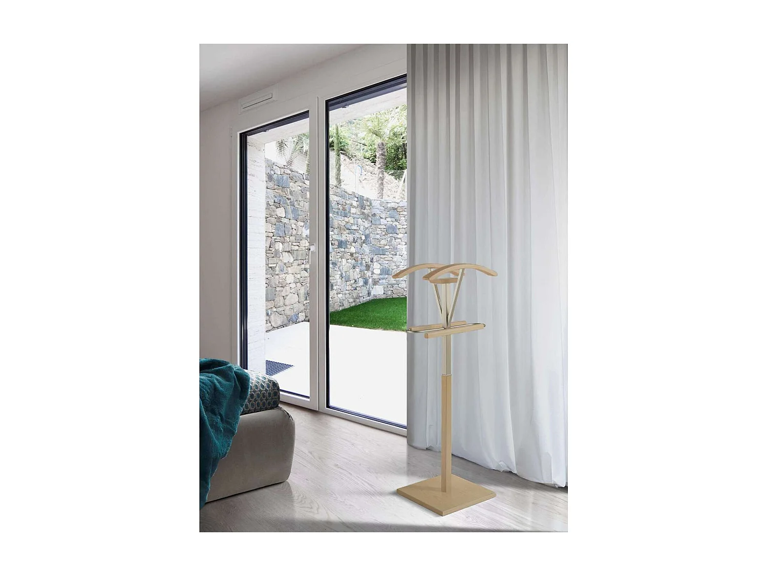 Galán 356 herraje cromo satinado lacado en color roble, 110 cm(alto)47 cm(ancho)34 cm(lar