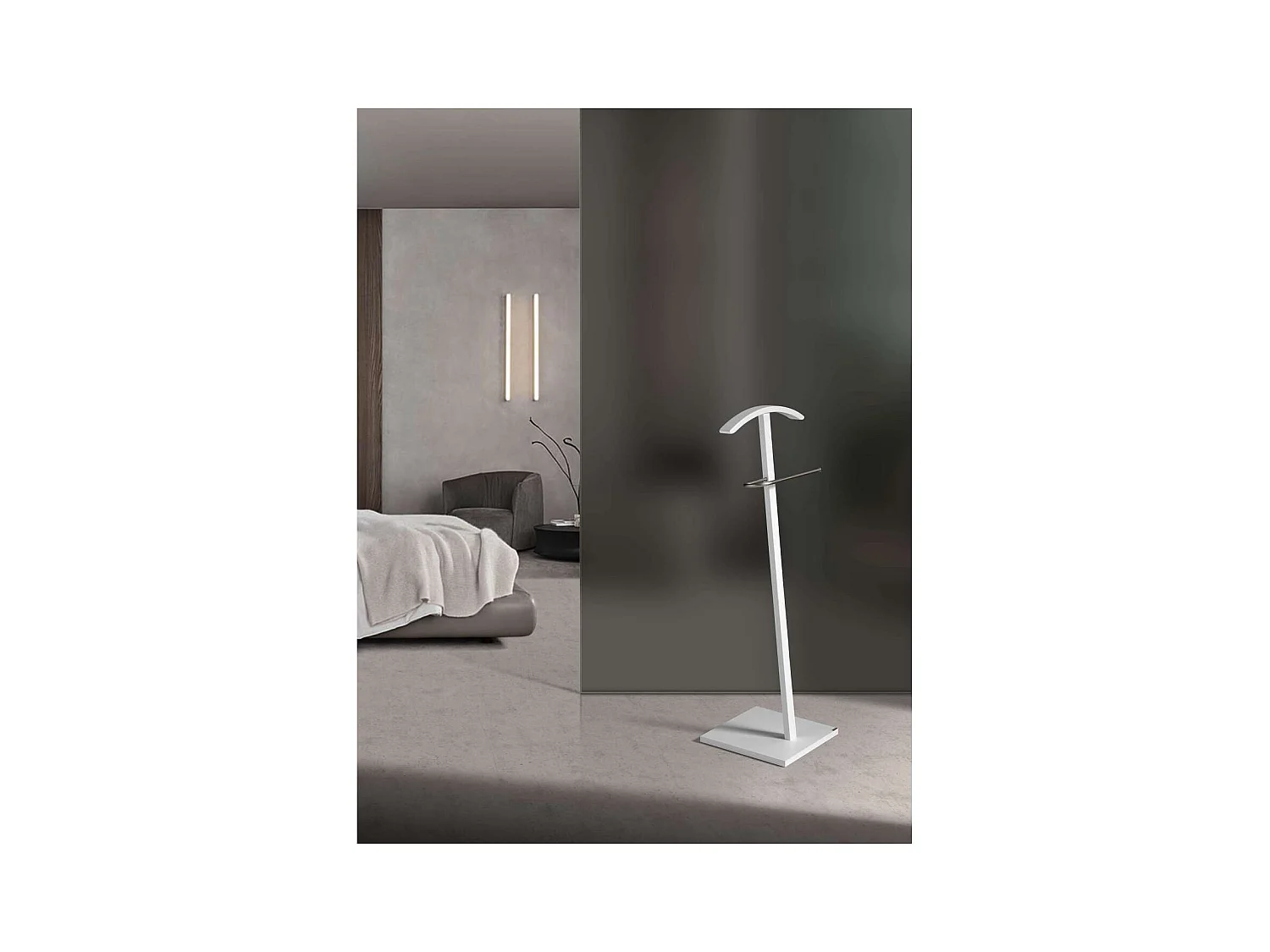 Galán 302 herraje cromo satinado lacado blanco, 112 cm(alto)46 cm(ancho)32 cm(largo)