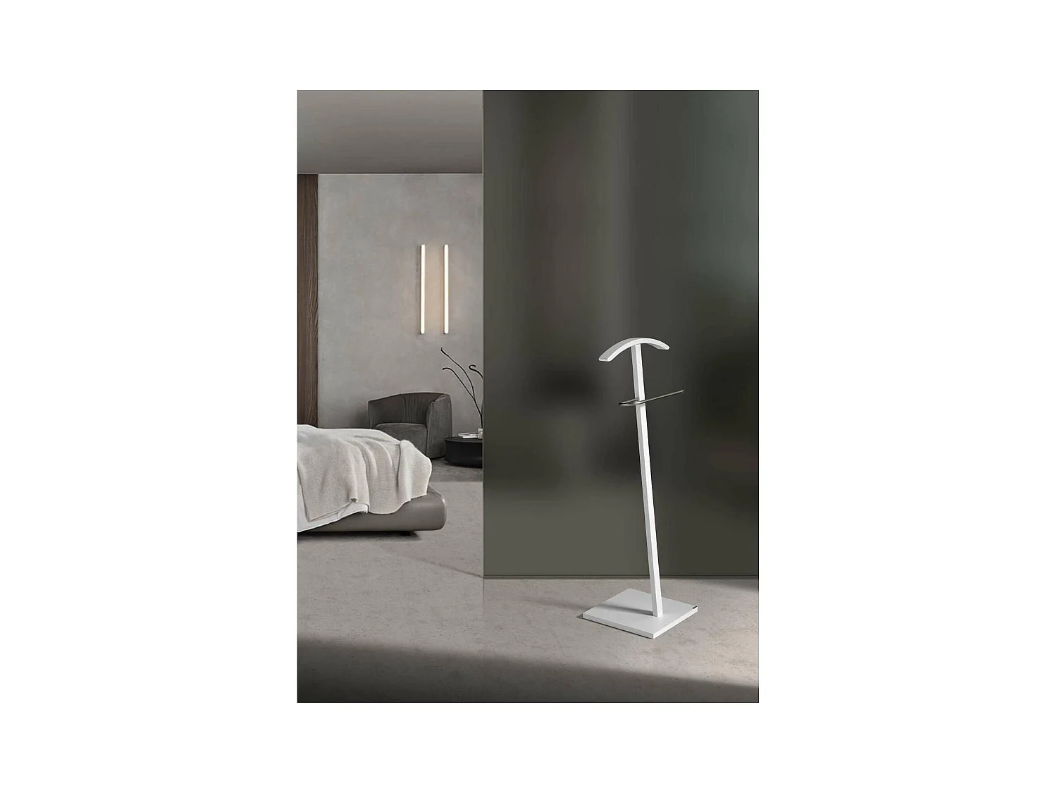 Galán 302 herraje cromo satinado lacado blanco, 112 cm(alto)46 cm(ancho)32 cm(largo)