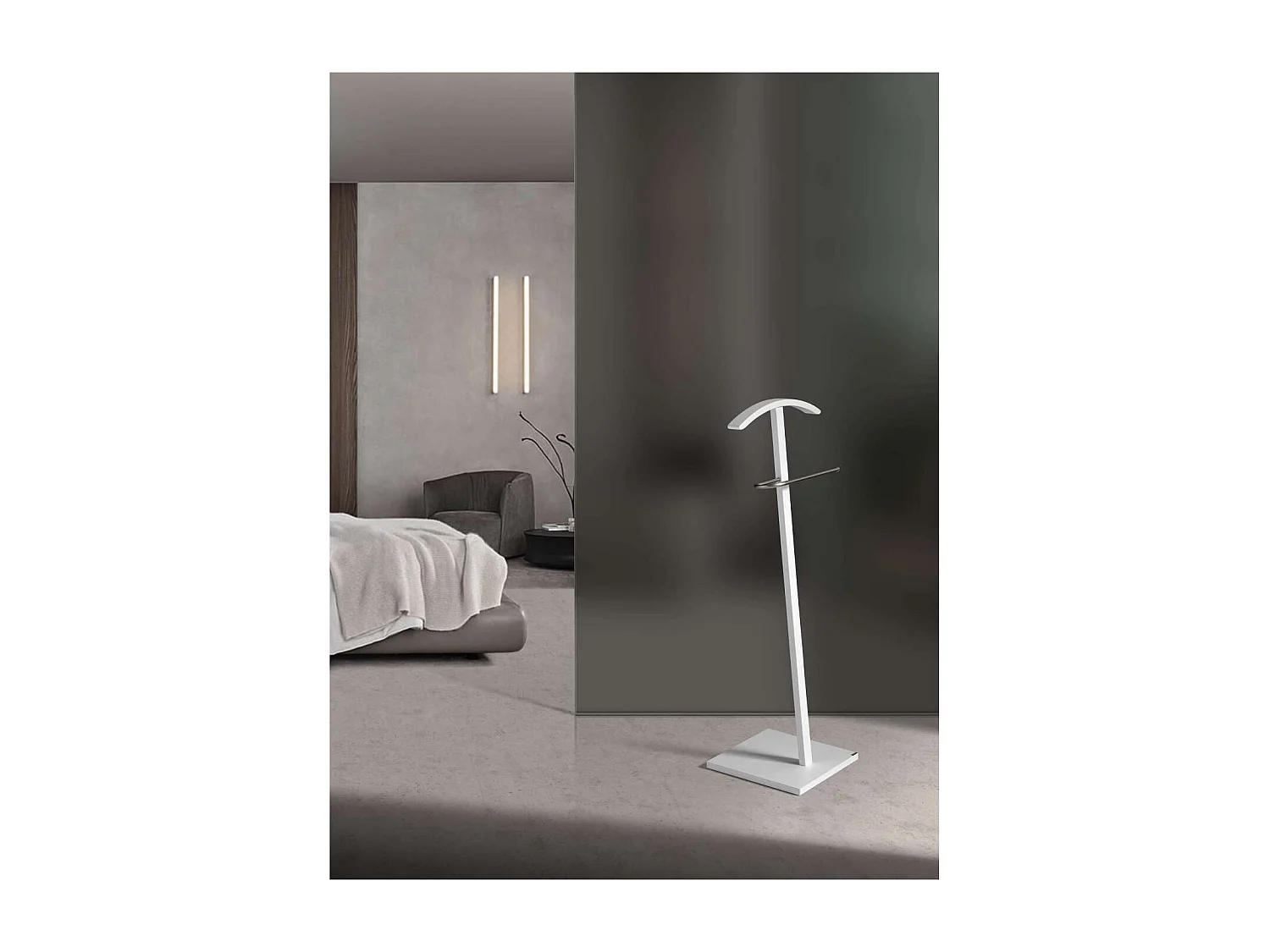 Galán 302 herraje cromo satinado lacado blanco, 112 cm(alto)46 cm(ancho)32 cm(largo)