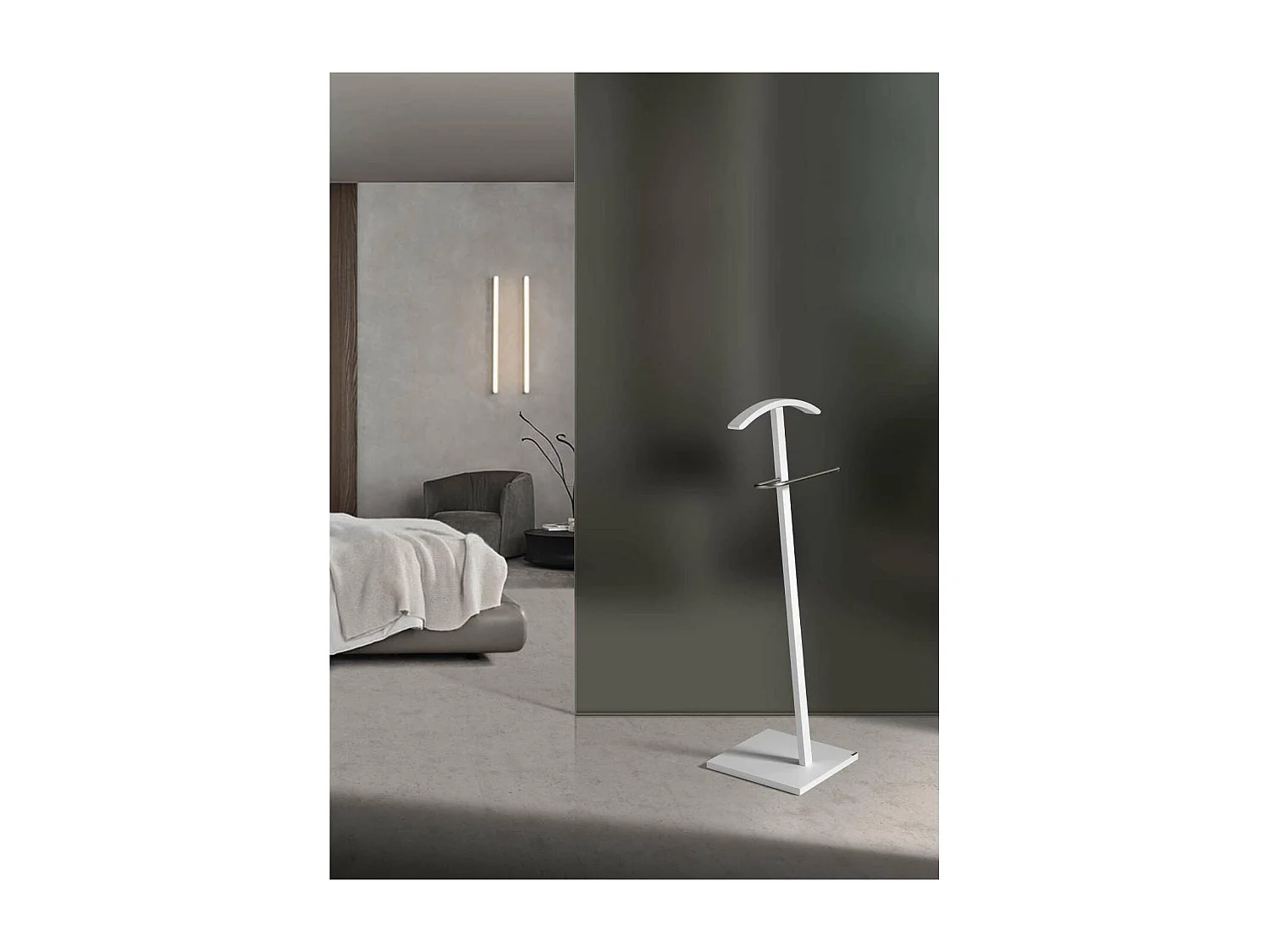 Galán 302 herraje cromo satinado lacado blanco, 112 cm(alto)46 cm(ancho)32 cm(largo)