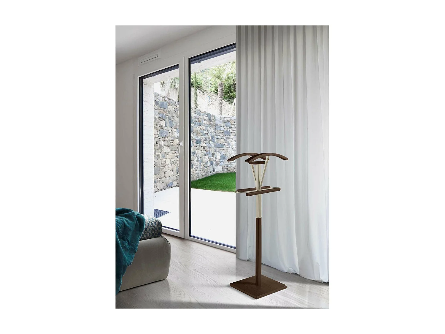 Galán 356 herraje cromo satinado lacado en color wengué, 110 cm(alto)47 cm(ancho)34 cm(l