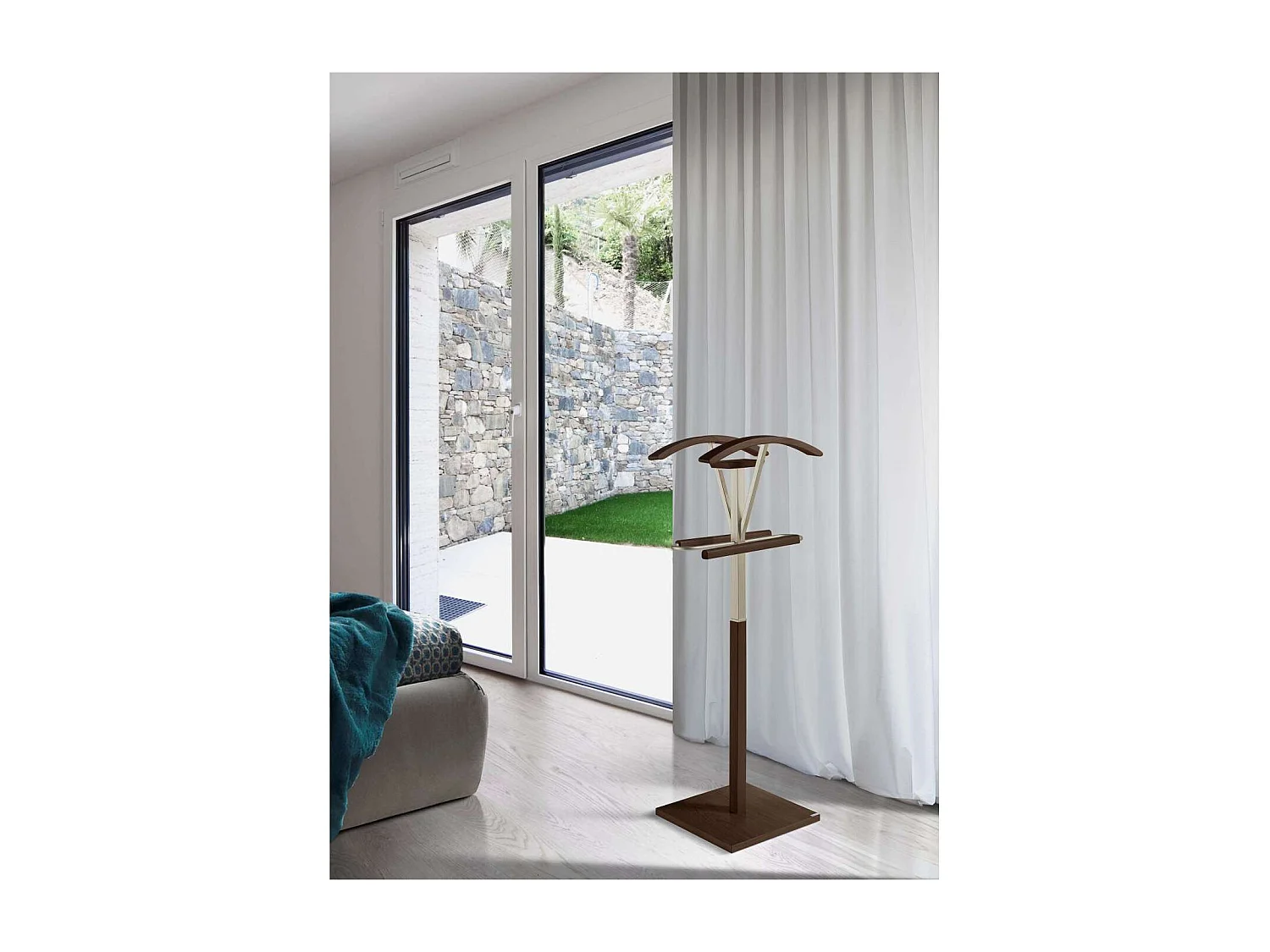 Galán 356 herraje cromo satinado lacado en color wengué, 110 cm(alto)47 cm(ancho)34 cm(l