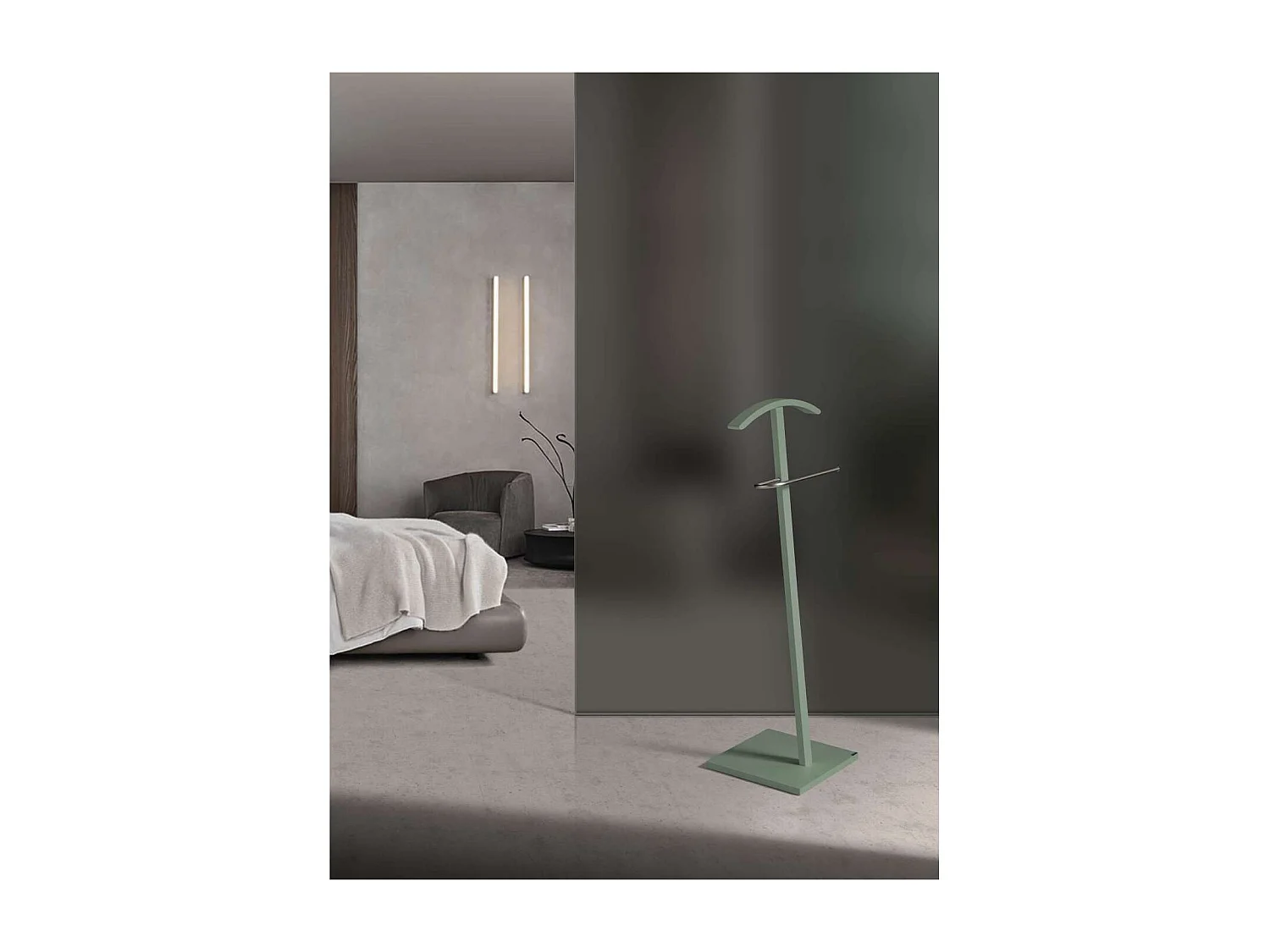 Galán 302 herraje cromo satinado lacado verde, 112 cm(alto)46 cm(ancho)32 cm(largo)