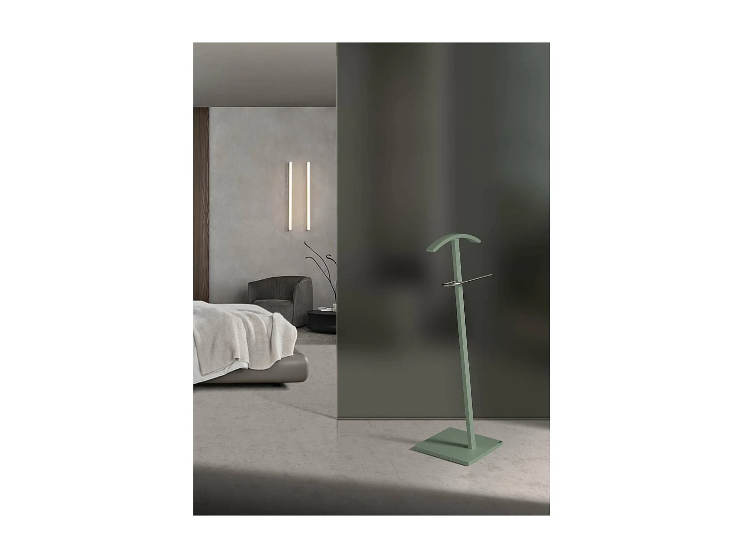 Galán 302 herraje cromo satinado lacado verde, 112 cm(alto)46 cm(ancho)32 cm(largo)