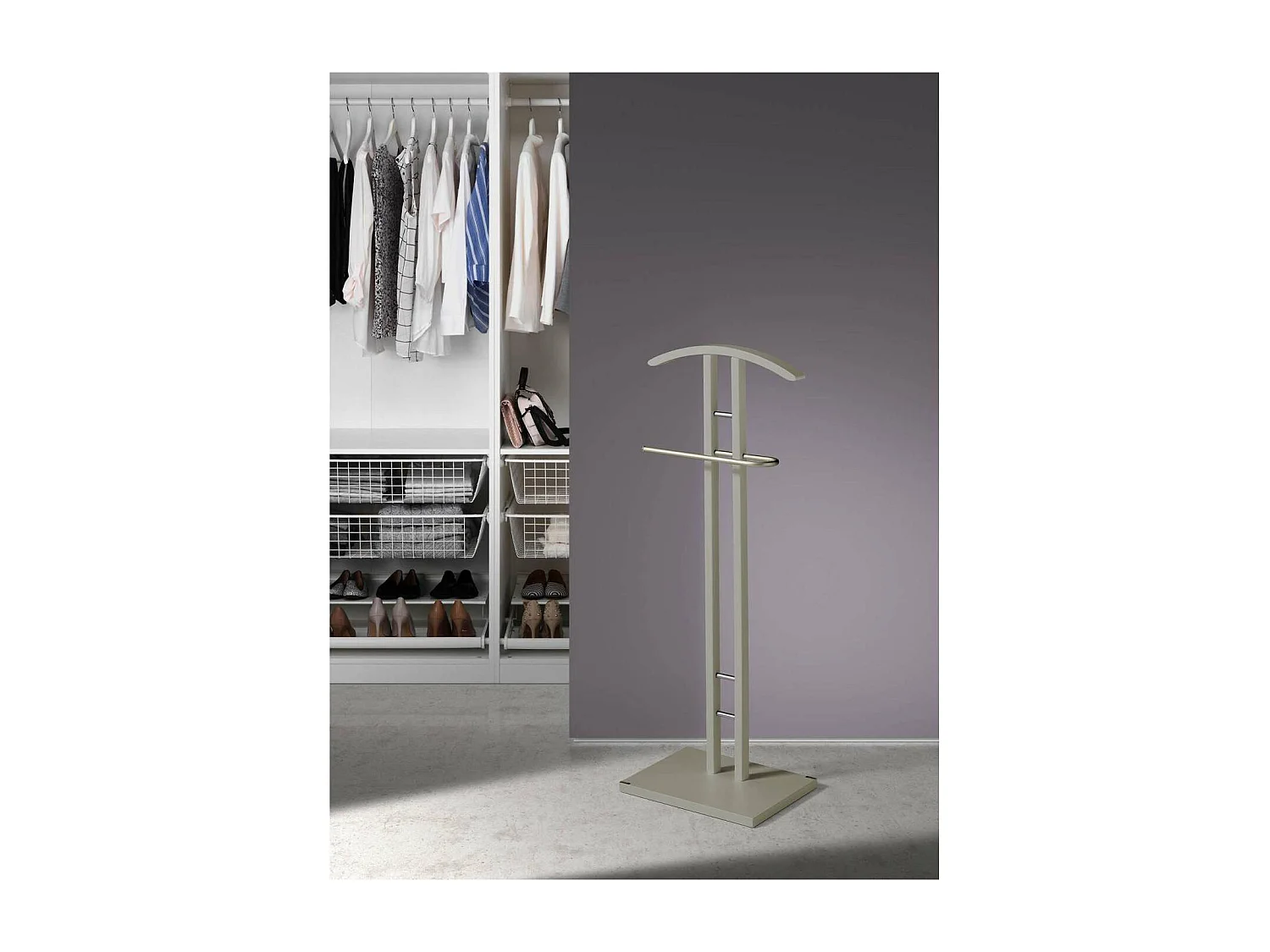 Galán 372 herraje cromo satinado lacado visón, 111 cm(alto)46 cm(ancho)28 cm(largo)