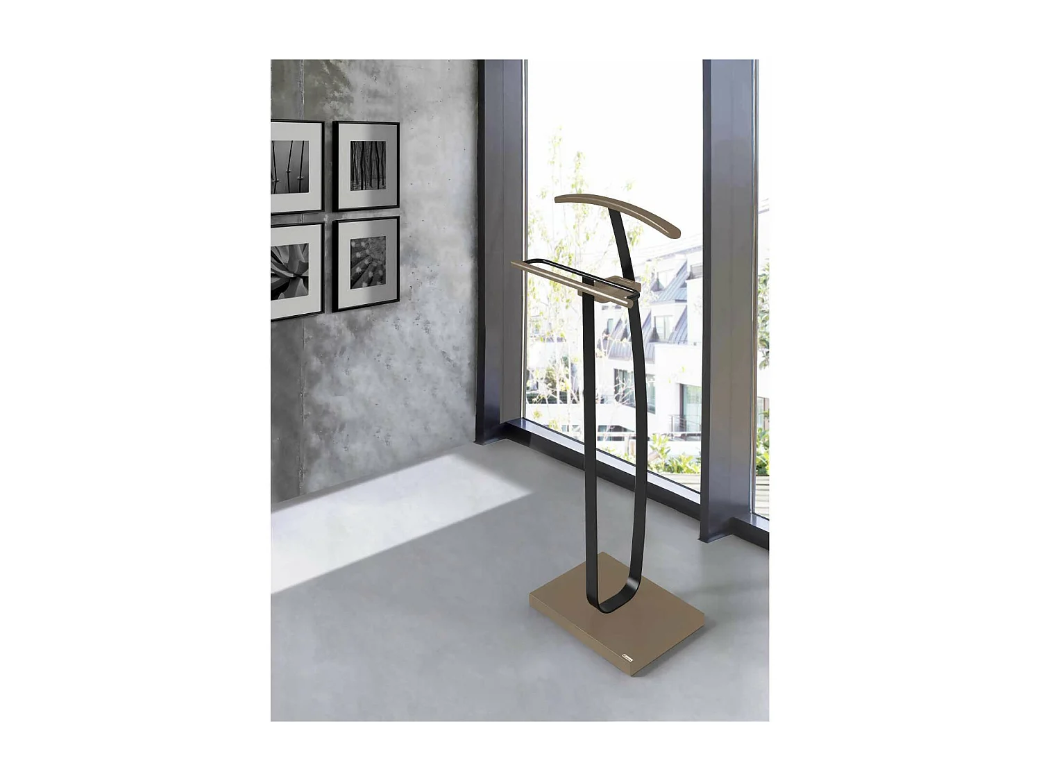 Galán 375 acabado lacado en color moka-negro, 115cm(alto) 48cm(ancho) 30cm(largo)