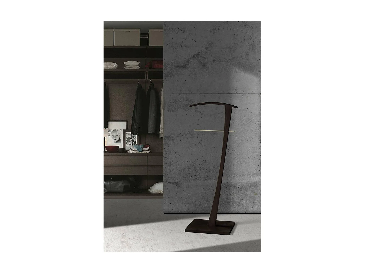 Galán 310 herraje cromo satinado lacado wengué, 115cm(alto) 48cm(ancho) 28cm(largo)