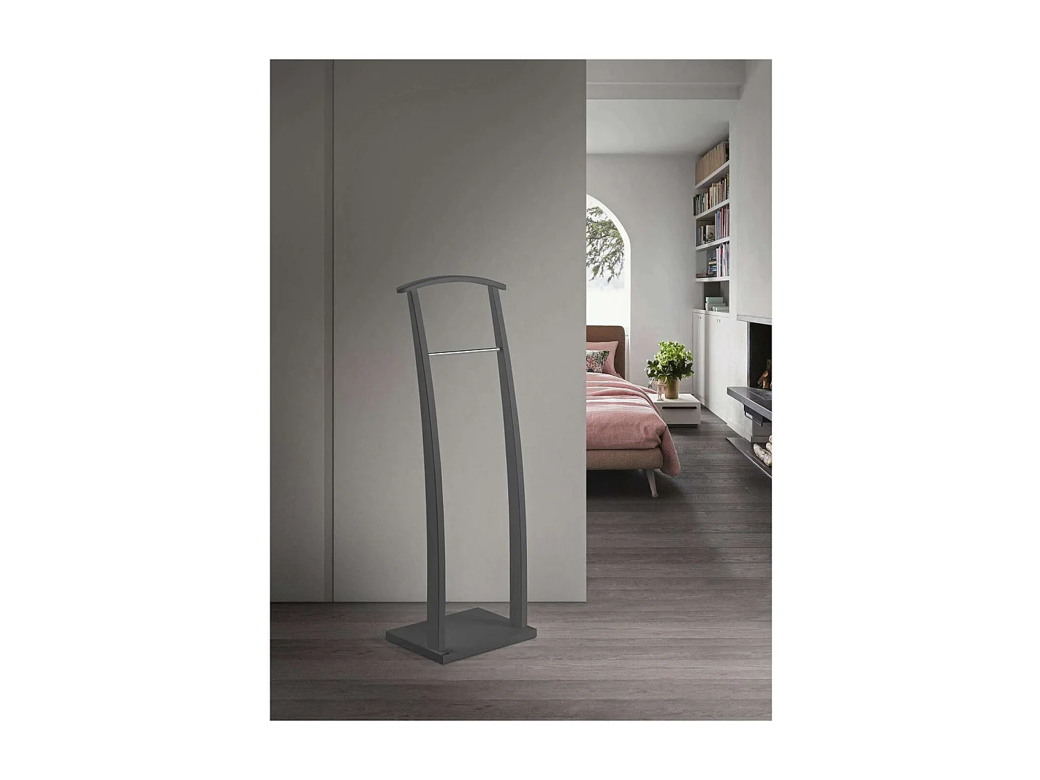 Galán 385 herraje cromo satinado lacado gris, 117cm(alto) 40cm(ancho) 28cm(largo)