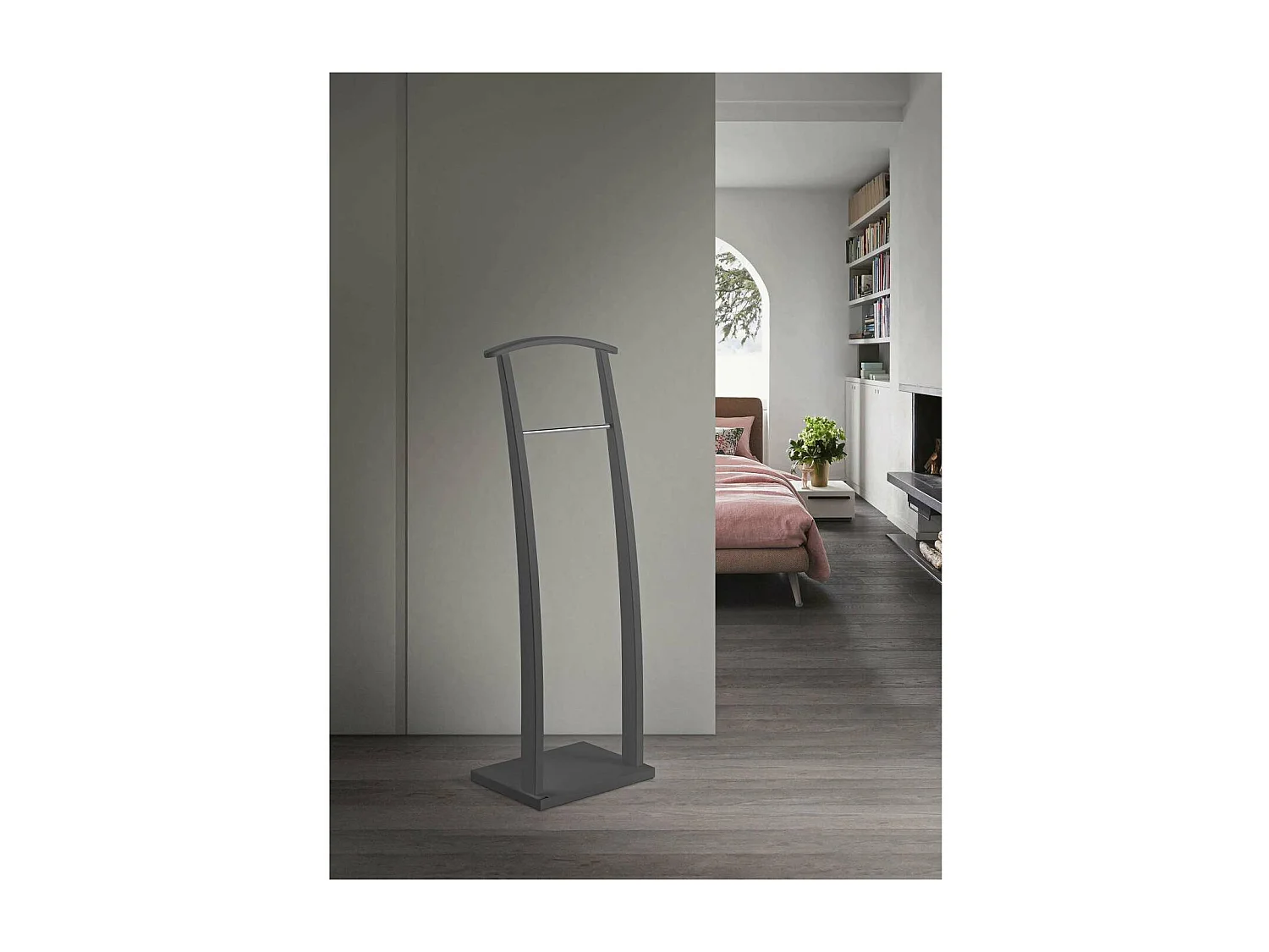 Galán 385 herraje cromo satinado lacado gris, 117cm(alto) 40cm(ancho) 28cm(largo)