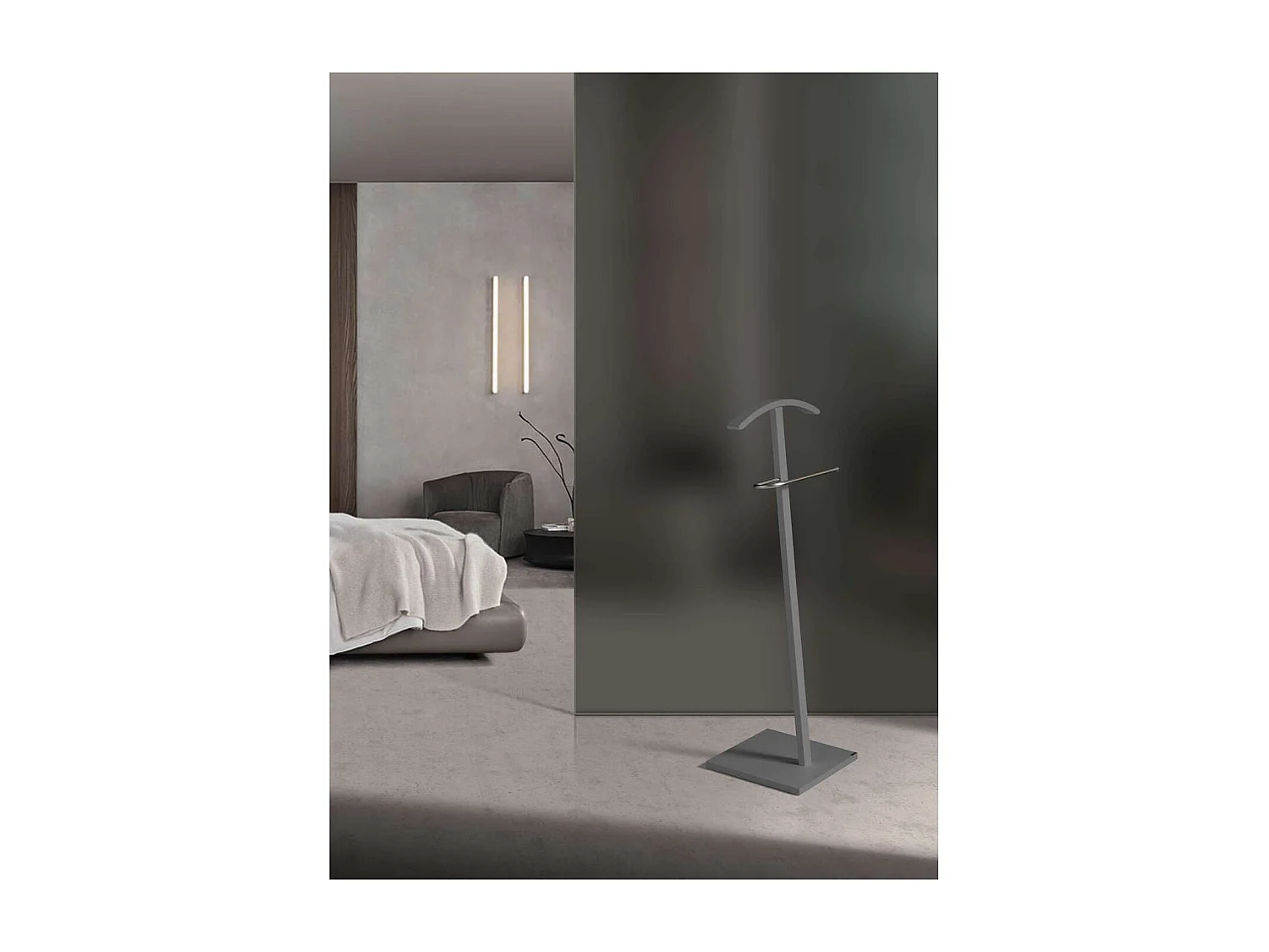 Galán 302 herraje cromo satinado lacado gris, 112 cm(alto)46 cm(ancho)32 cm(largo)