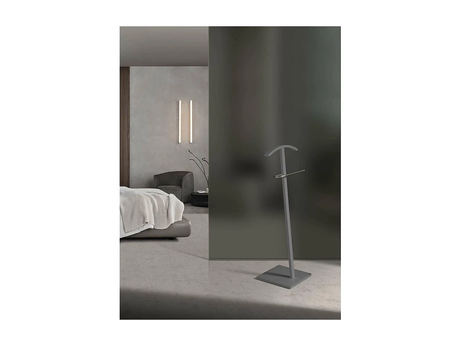 Galán 302 herraje cromo satinado lacado gris, 112 cm(alto)46 cm(ancho)32 cm(largo)