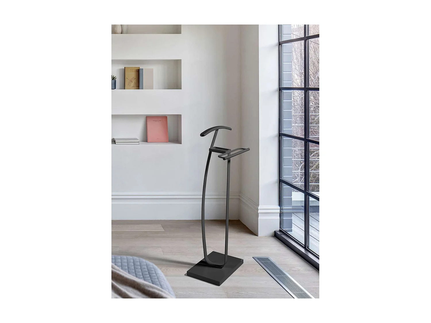 Galán 375 acabado lacado en color grafito, 115cm(alto) 48cm(ancho) 30cm(largo)