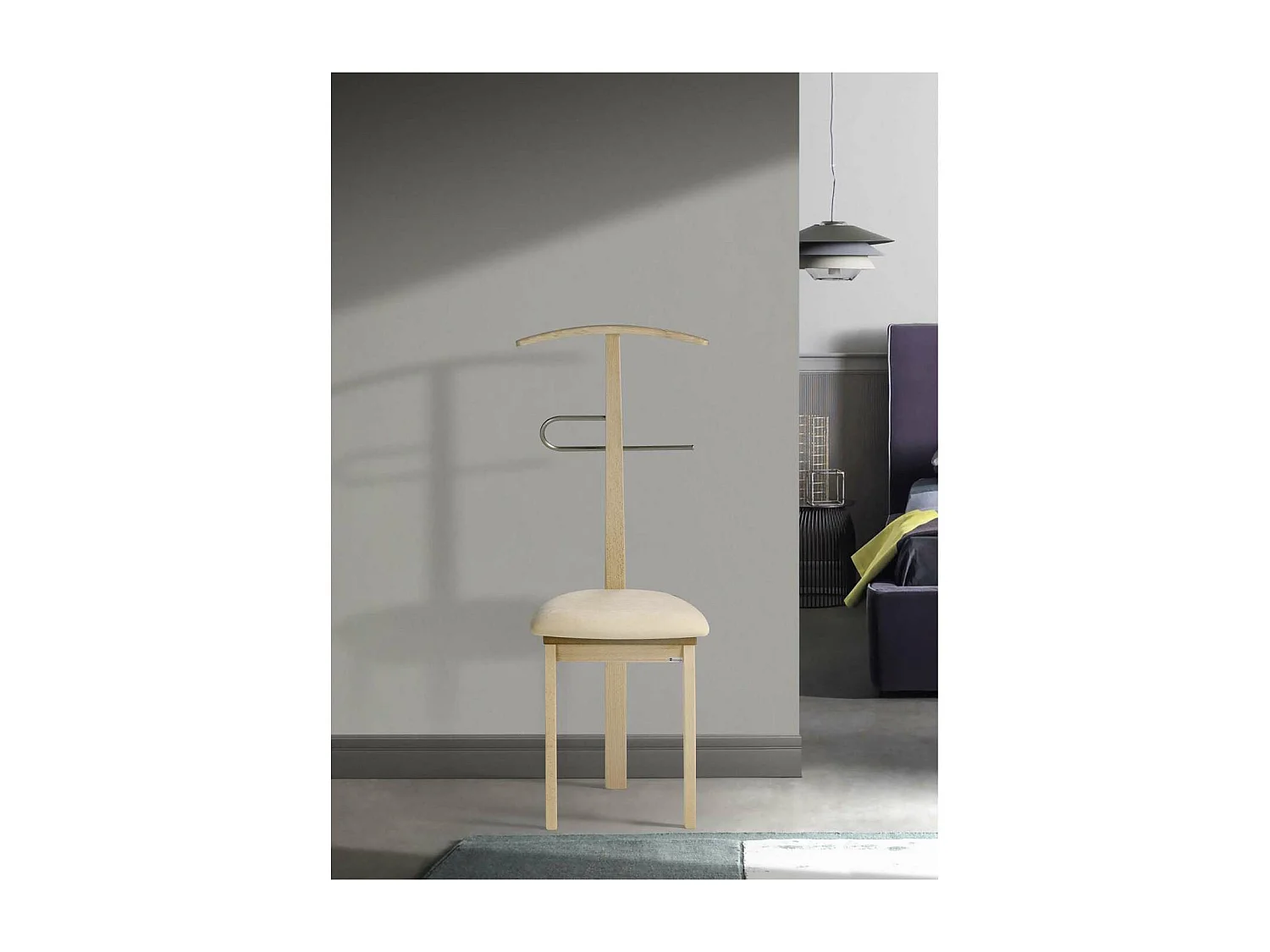 Galán 364 con asiento herrajes cromado satinado lacado en cambrian, 108 cm(alto)46 cm(anc