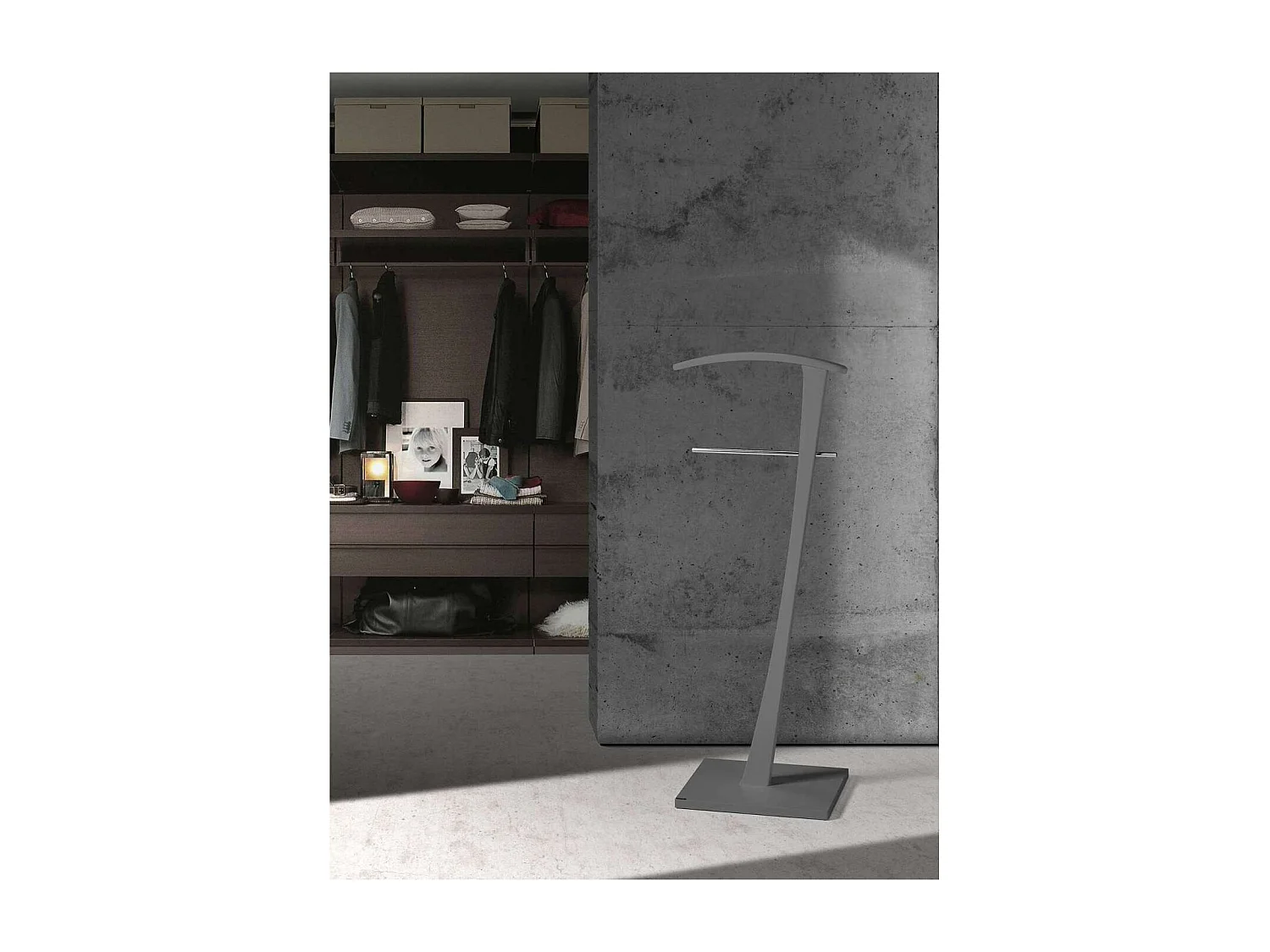 Galan 310 herraje cromo satinado lacado gris, 115cm(alto) 48cm(ancho) 28cm(largo)