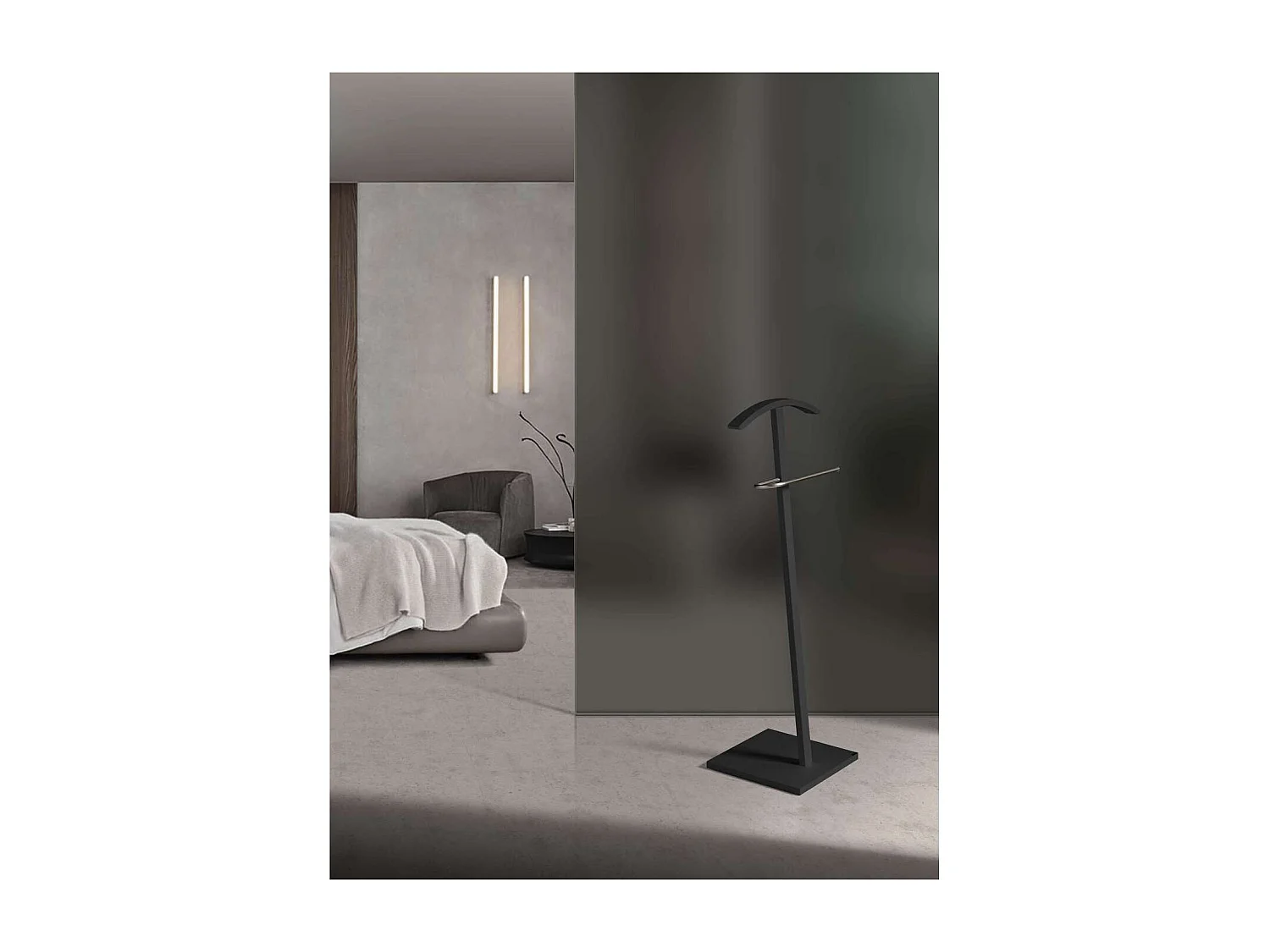 Galán 302 herraje cromo satinado lacado negro, 112 cm(alto)46 cm(ancho)32 cm(largo)