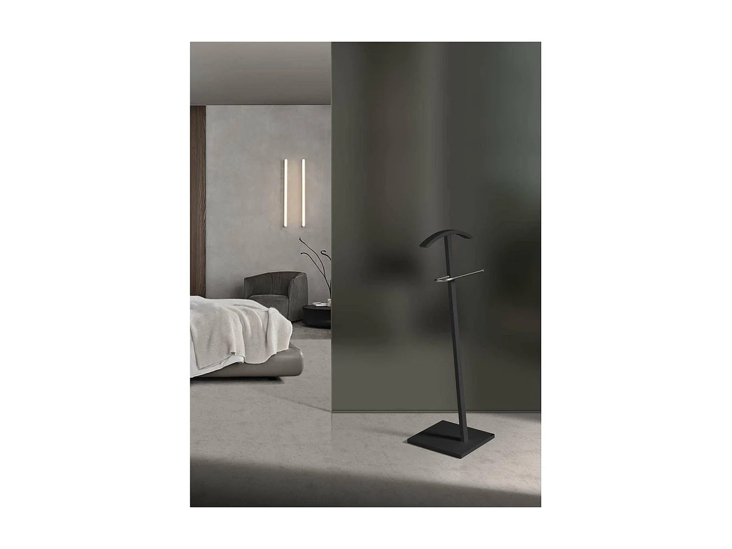 Galán 302 herraje cromo satinado lacado negro, 112 cm(alto)46 cm(ancho)32 cm(largo)