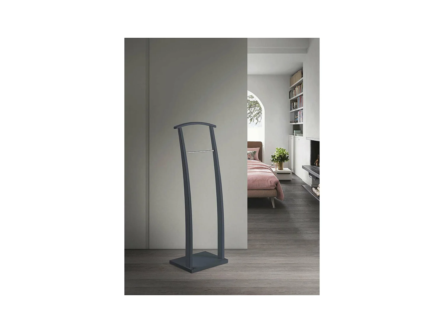 Galán 385 herraje cromo satinado lacado azabache, 117 cm(alto)40 cm(ancho)28 cm(largo)