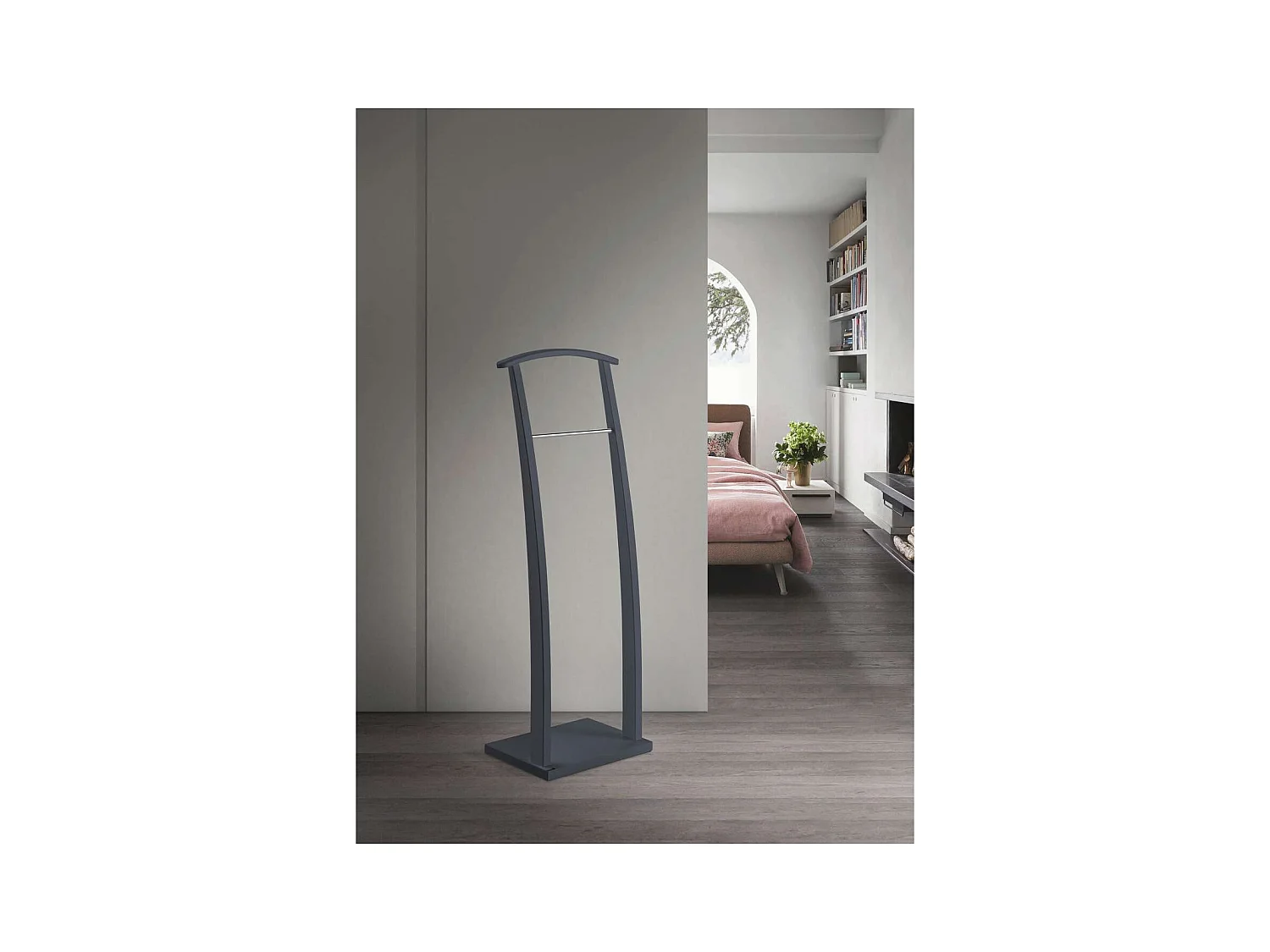 Galán 385 herraje cromo satinado lacado azabache, 117 cm(alto)40 cm(ancho)28 cm(largo)