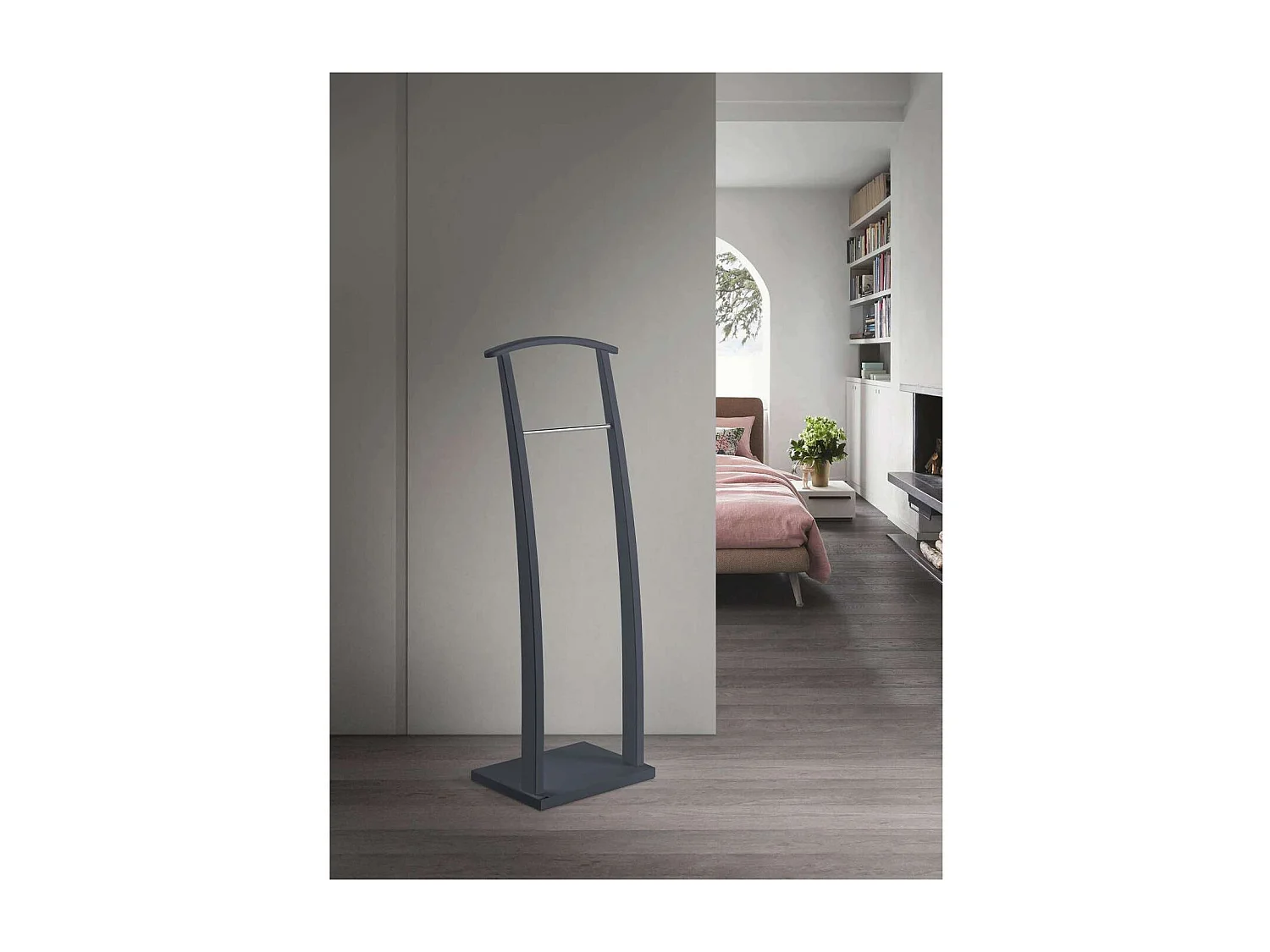 Galán 385 herraje cromo satinado lacado azabache, 117 cm(alto)40 cm(ancho)28 cm(largo)