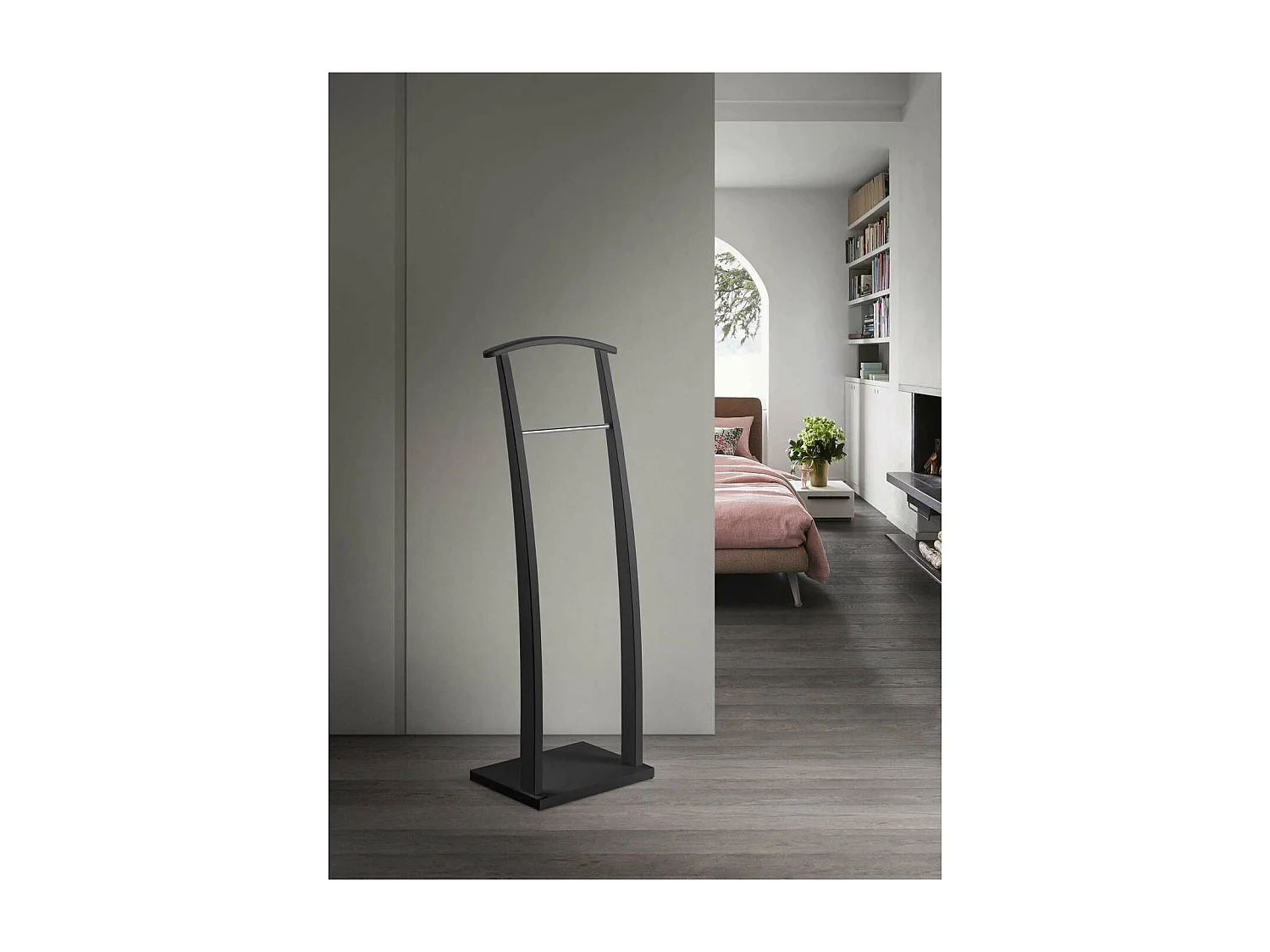 Galán 385 herraje cromo satinado lacado negro, 117 cm(alto)40 cm(ancho)28 cm(largo)