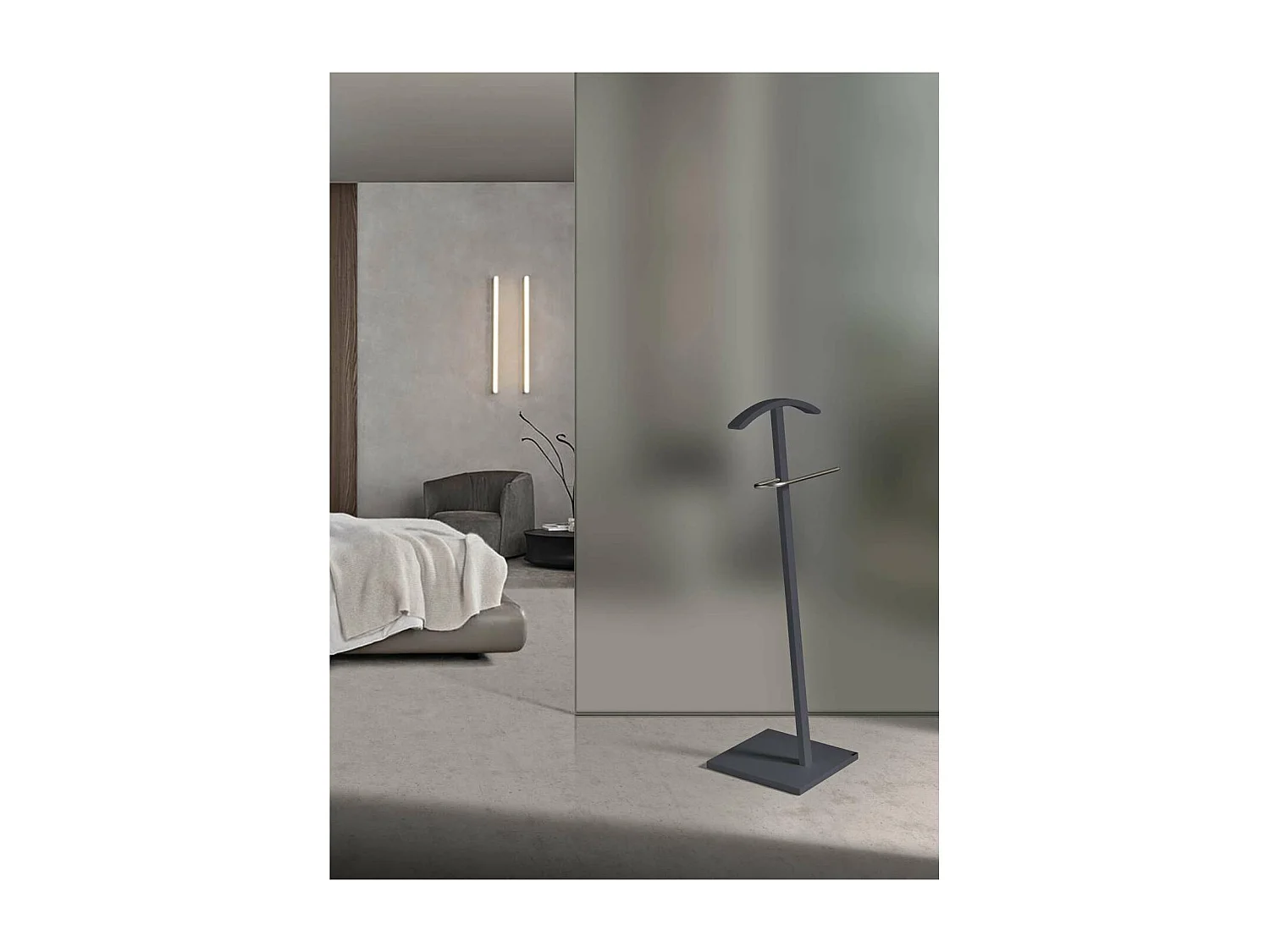 Galán 302 herraje cromo satinado lacado azabache, 112 cm(alto)46 cm(ancho)32 cm(largo)