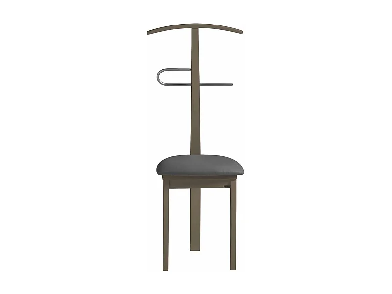 Galán 364 con asiento herrajes cromado satinado lacado en moka, 108 cm(alto)46 cm(ancho)4