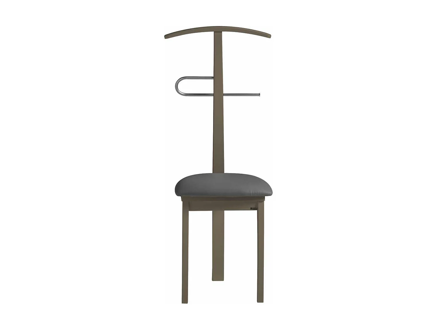 Galán 364 con asiento herrajes cromado satinado lacado en moka, 108 cm(alto)46 cm(ancho)4