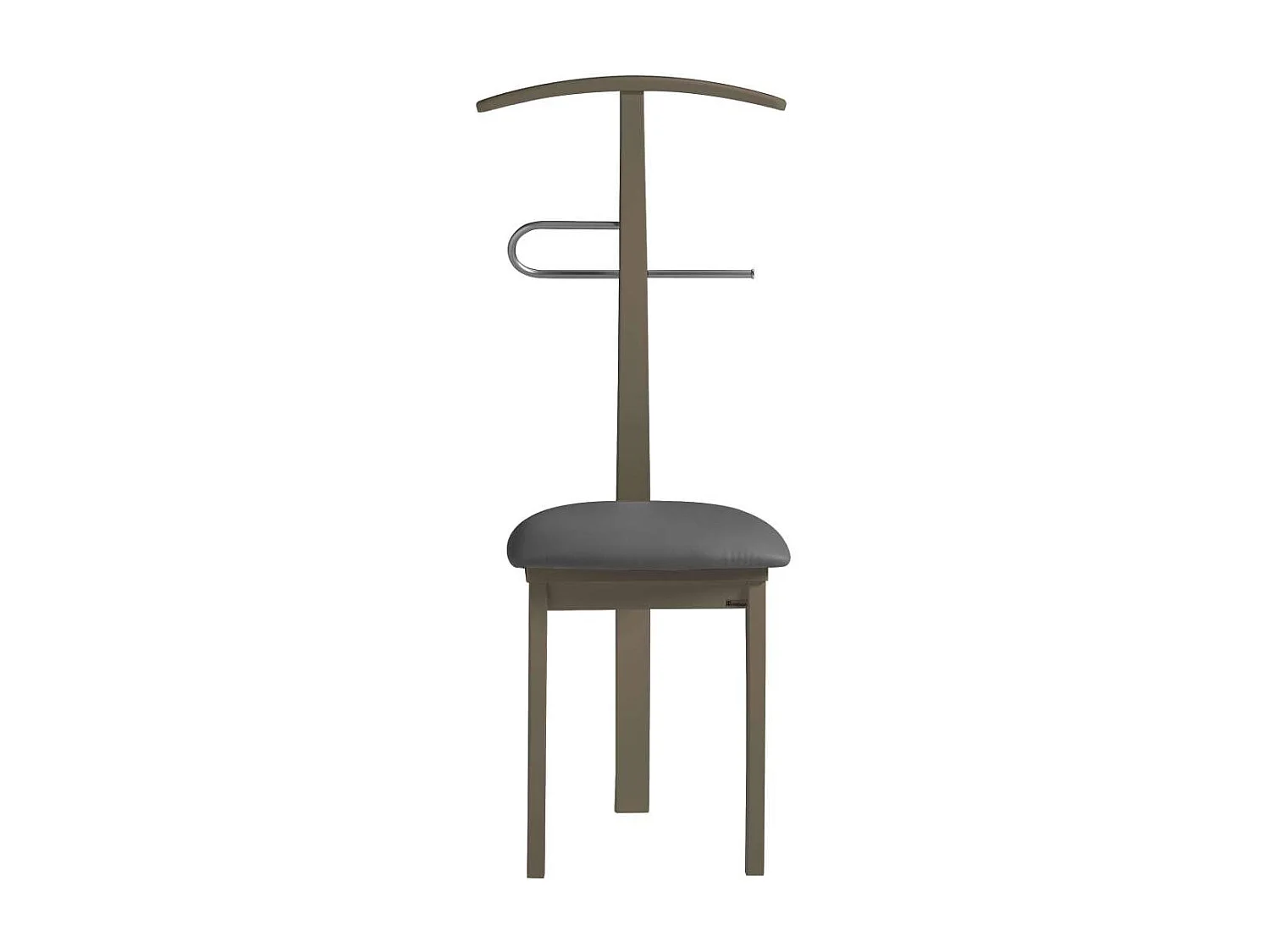 Galán 364 con asiento herrajes cromado satinado lacado en moka, 108 cm(alto)46 cm(ancho)4