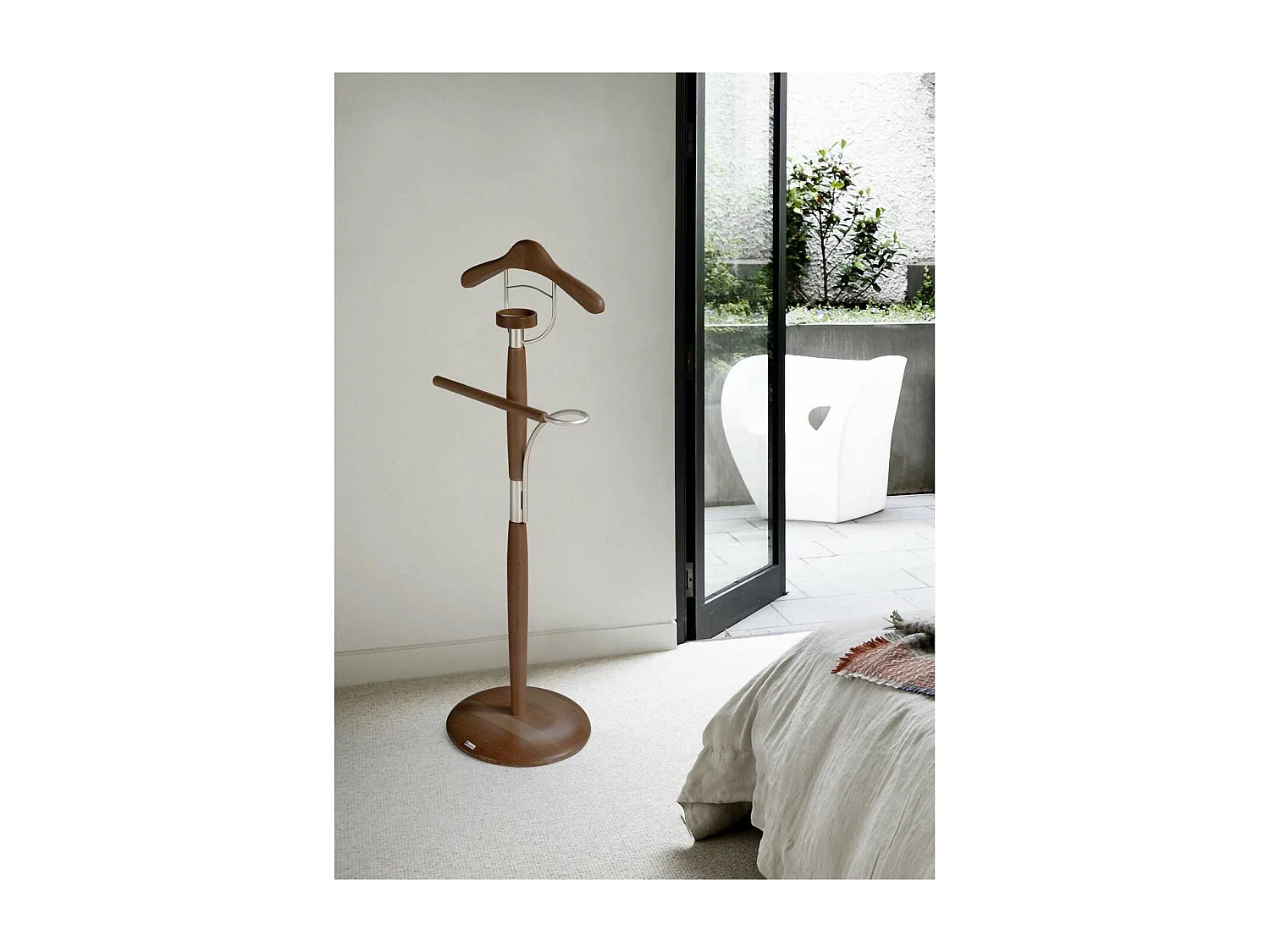 Galán 317 herraje cromo satinado lacado nogal, 110 cm(alto)45 cm(ancho)32 cm(largo)