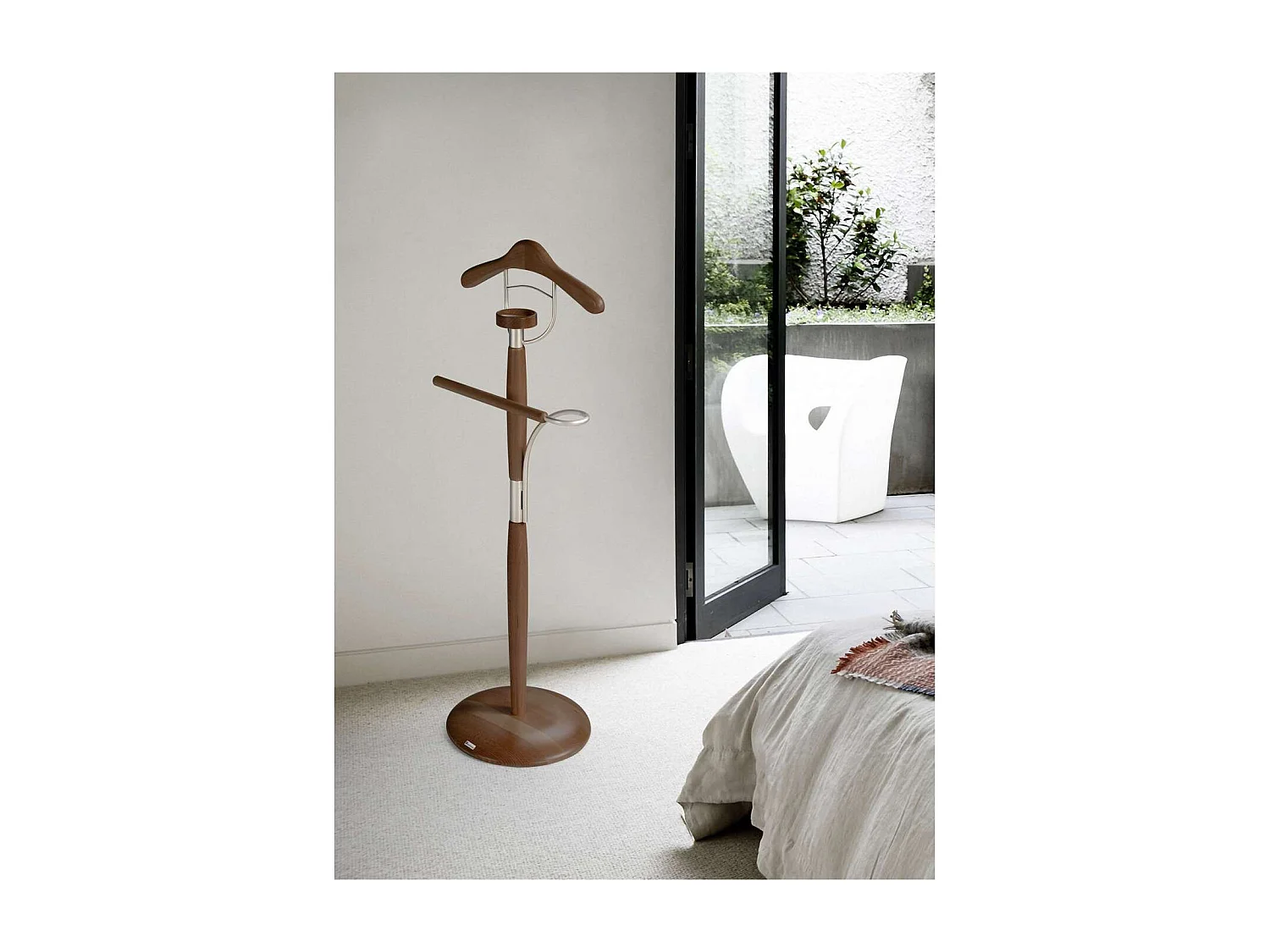 Galán 317 herraje cromo satinado lacado nogal, 110 cm(alto)45 cm(ancho)32 cm(largo)