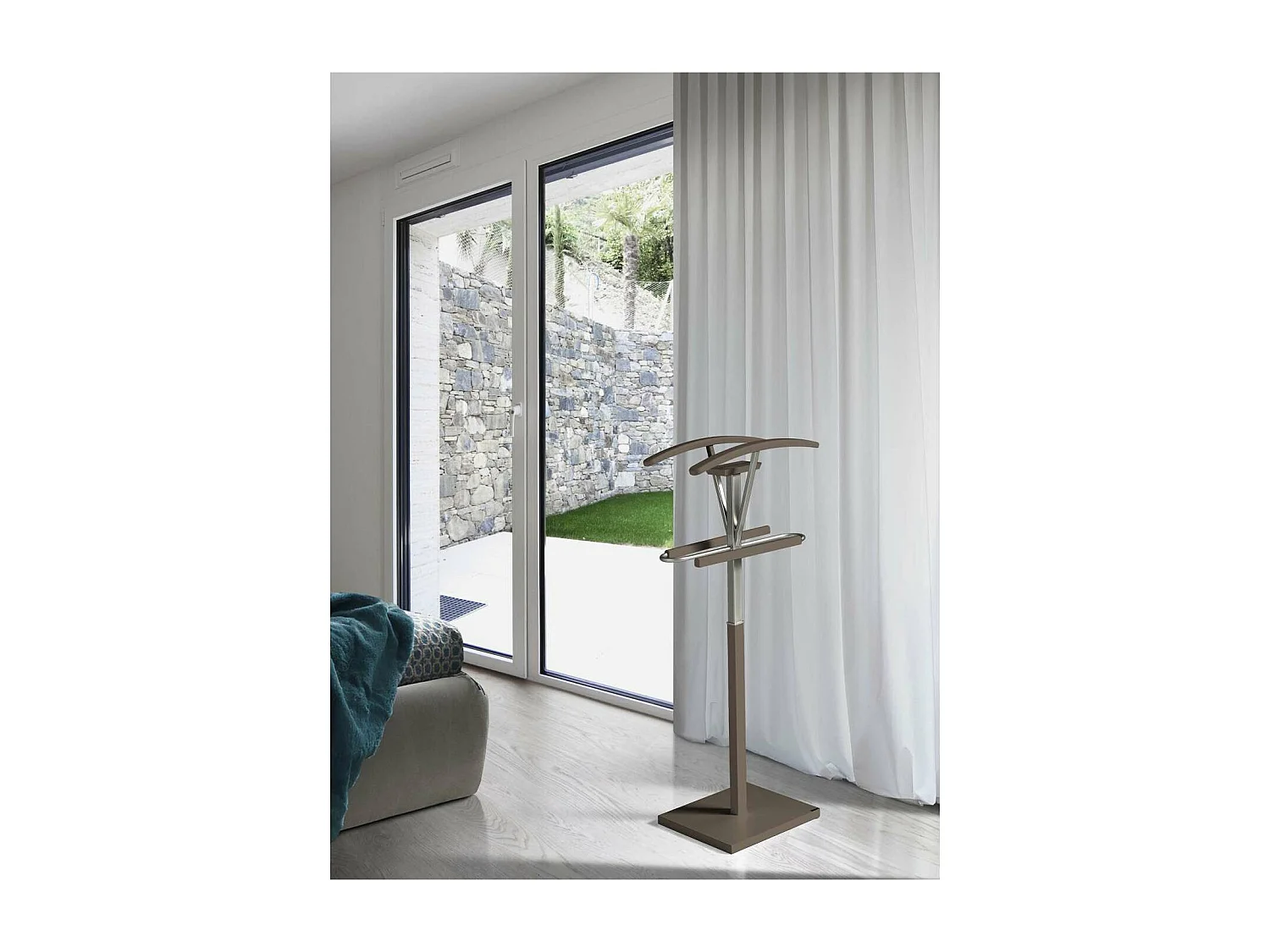 Galán 356 herraje cromo satinado lacado en color moka, 110 cm(alto)47 cm(ancho)34 cm(larg