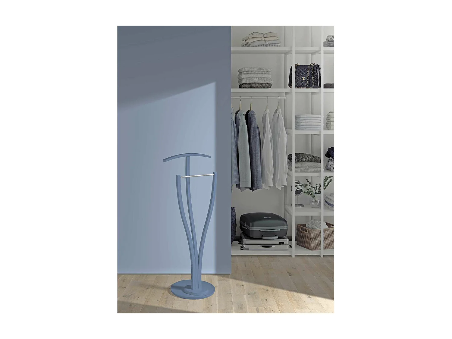 Galan 389 herraje cromo satinado lacado azul, 114 cm(alto)47 cm(ancho)37 cm(largo)