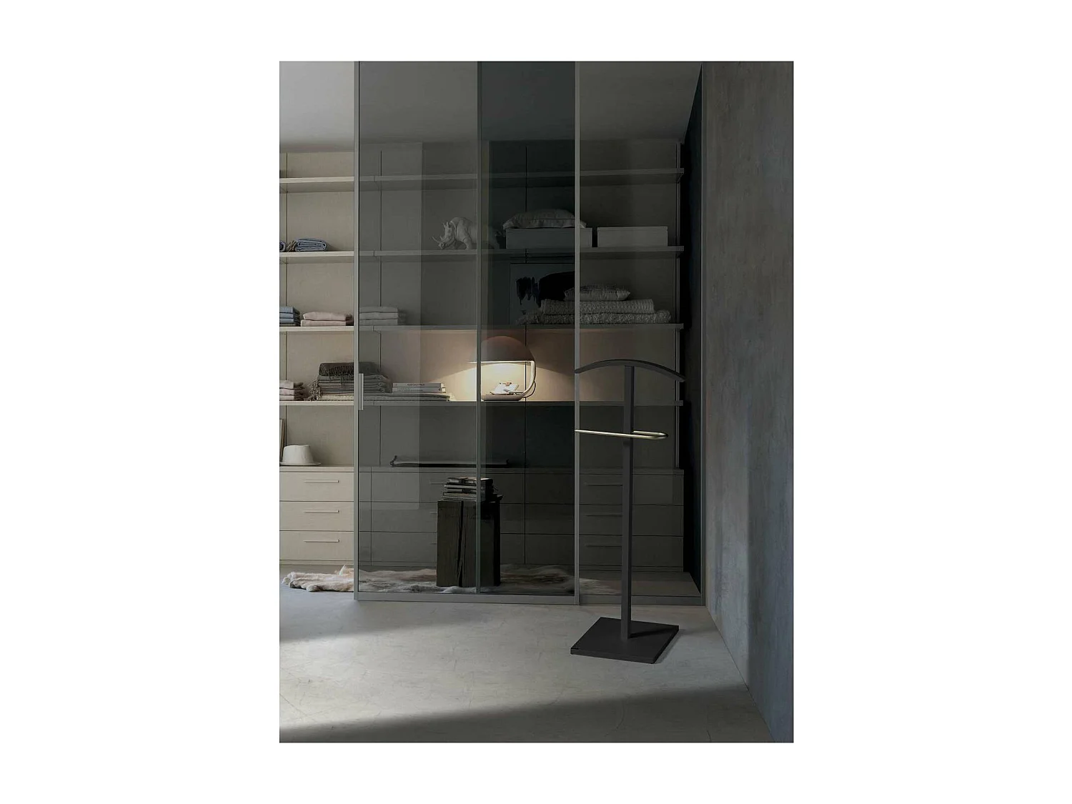 Galán 301 herraje cromo satinado lacado negro, 112 cm(alto)46 cm(ancho)32 cm(largo)