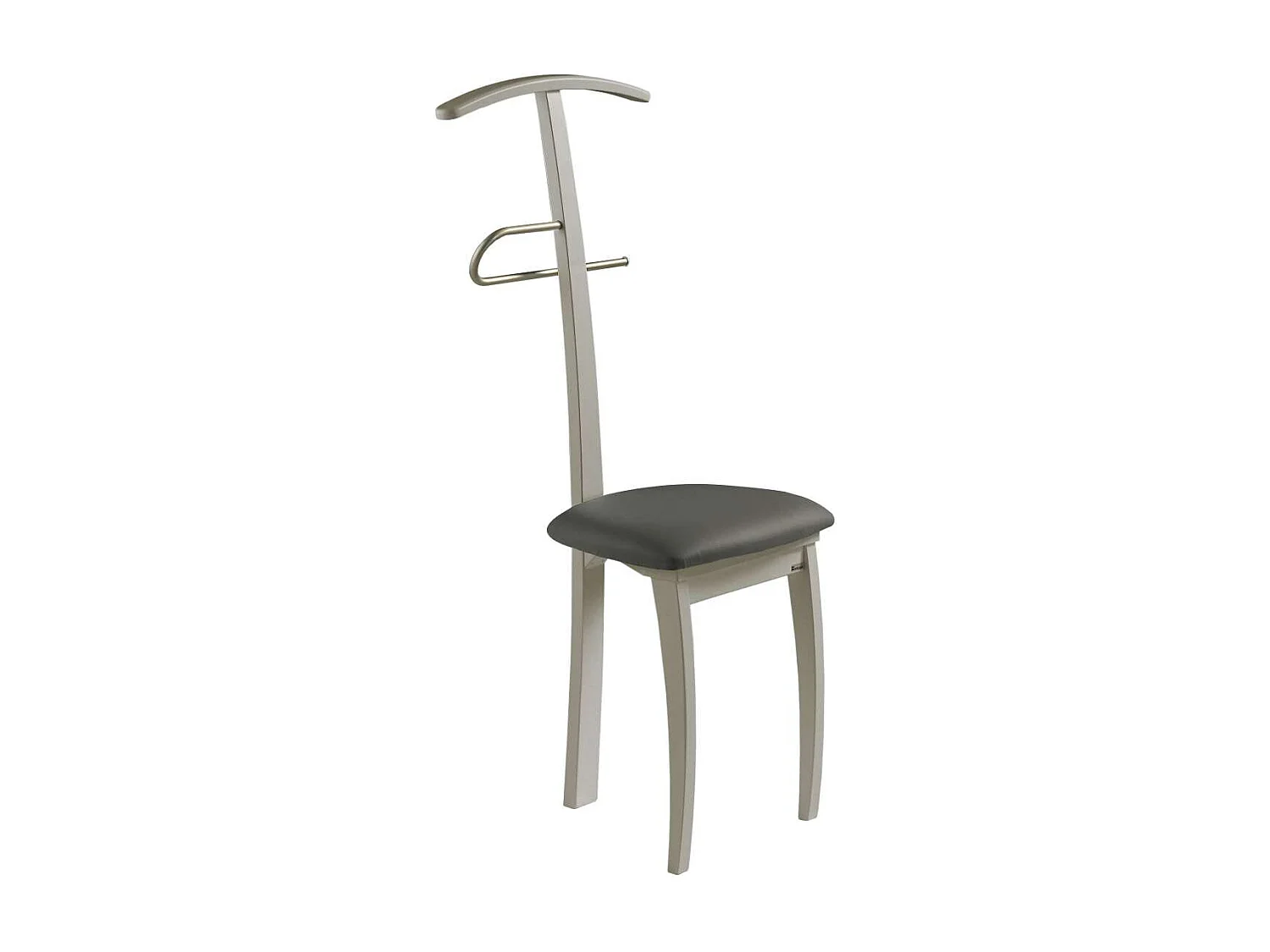 Galán 364 con asiento herrajes cromado satinado lacado en visón, 108 cm(alto)46 cm(ancho