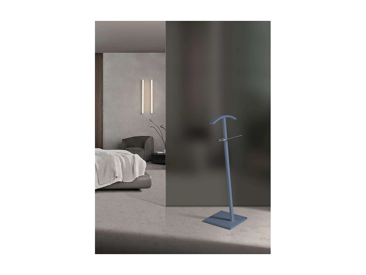 Galán 302 herraje cromo satinado lacado azul, 112 cm(alto)46 cm(ancho)32 cm(largo)