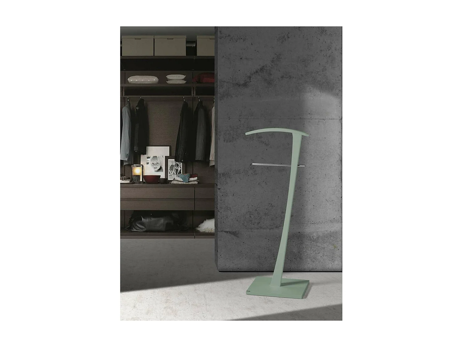 Galan 310 herraje cromo satinado lacado verde, 115cm(alto) 48cm(ancho) 28cm(largo)