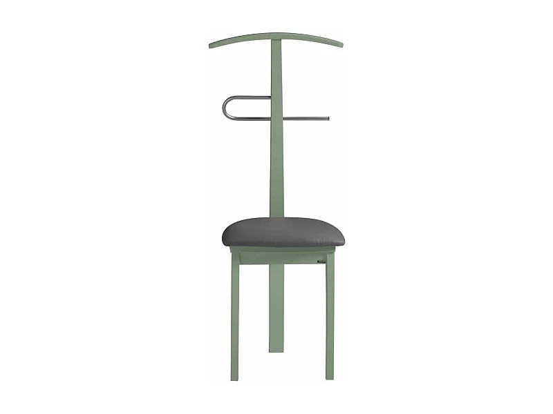 Galán 364 con asiento herrajes cromado satinado lacado en verde, 108 cm(alto)46 cm(ancho)