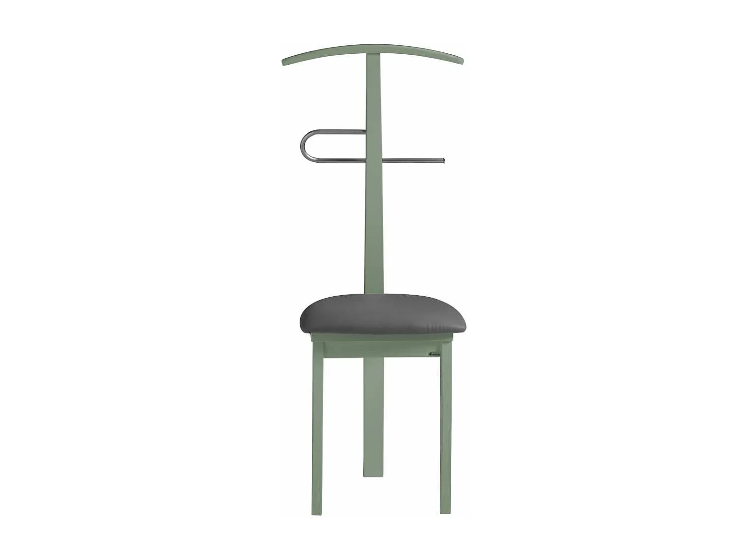 Galán 364 con asiento herrajes cromado satinado lacado en verde, 108 cm(alto)46 cm(ancho)