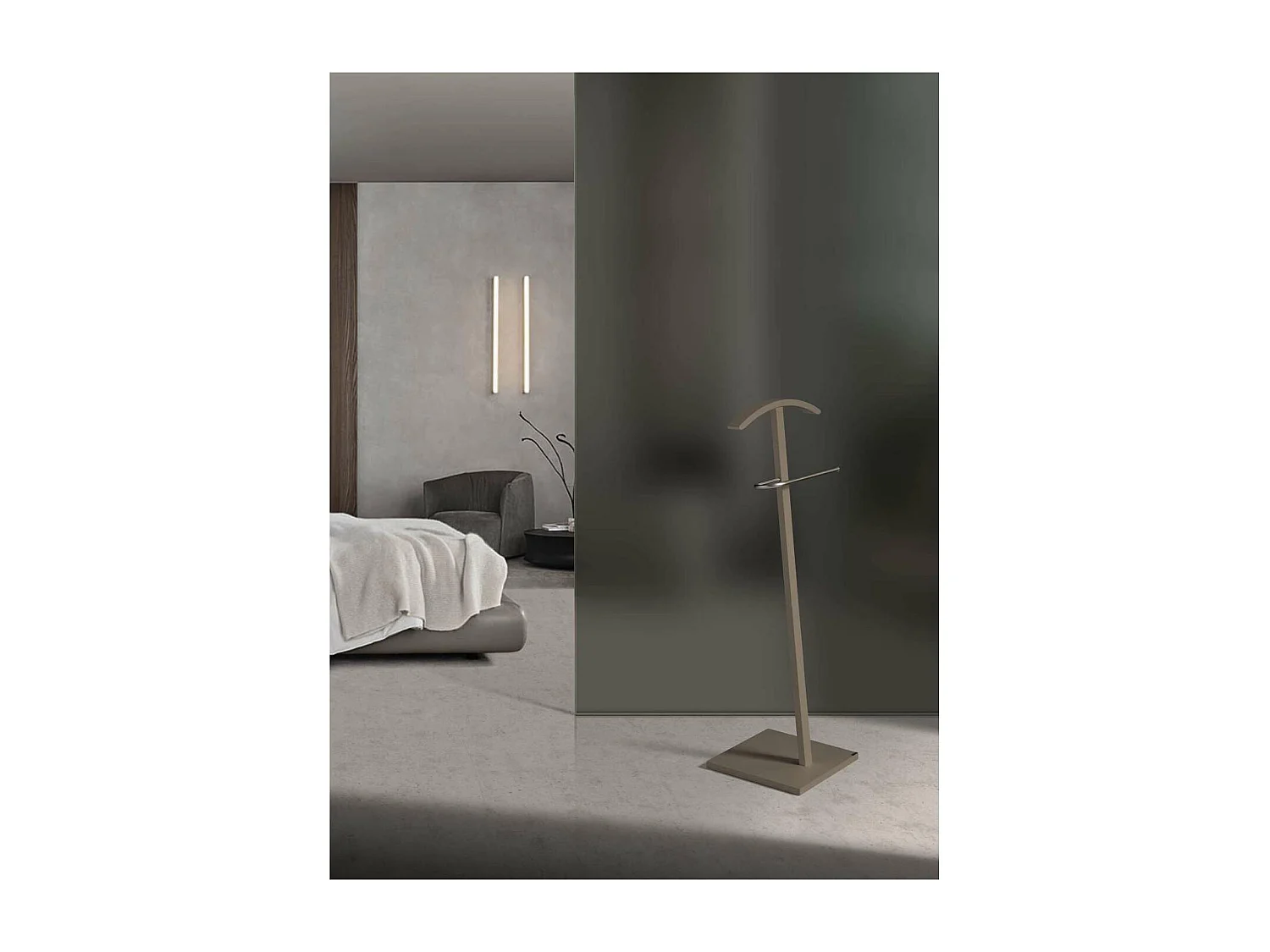 Galán 302 herraje cromo satinado lacado moka, 112 cm(alto)46 cm(ancho)32 cm(largo)