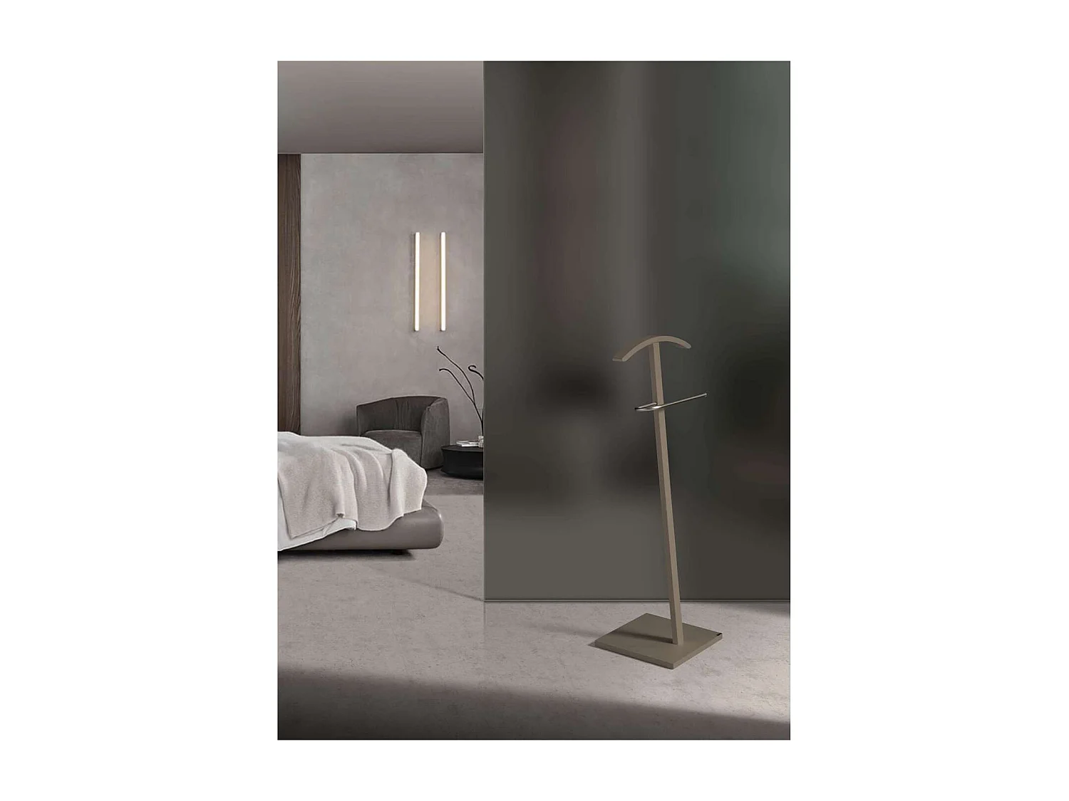 Galán 302 herraje cromo satinado lacado moka, 112 cm(alto)46 cm(ancho)32 cm(largo)