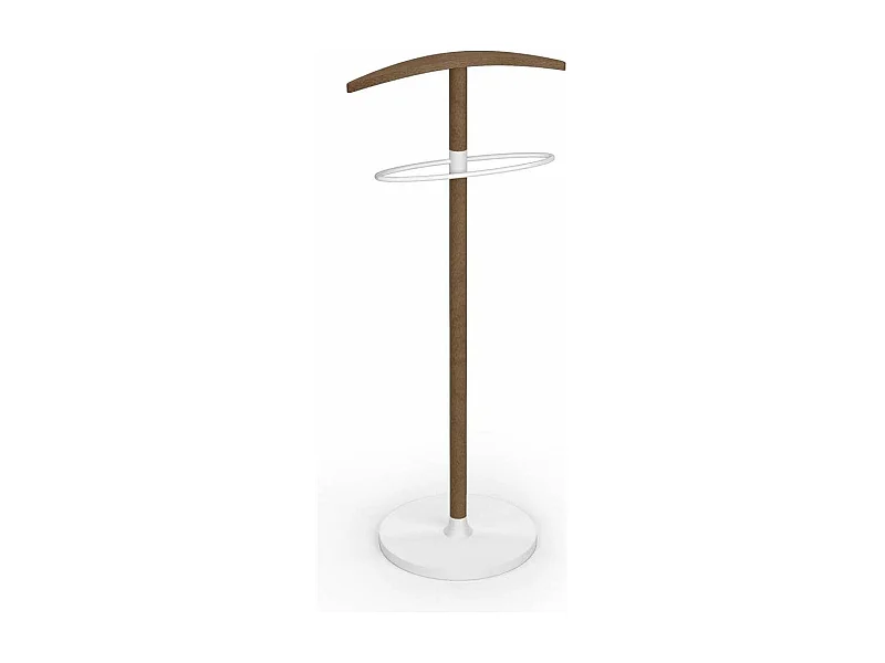 Galán 304 herraje metálicos lacado en color nogal/blanco, 109cm(alto) 46cm(ancho )34cm(l